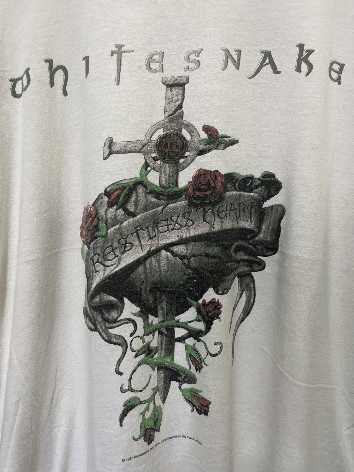 Band Tees × Vintage Vintage Whitesnake Rock Band Tour 1997 RestLess heart Size US XL / EU 56 / 4 - 2 Thumbnail
