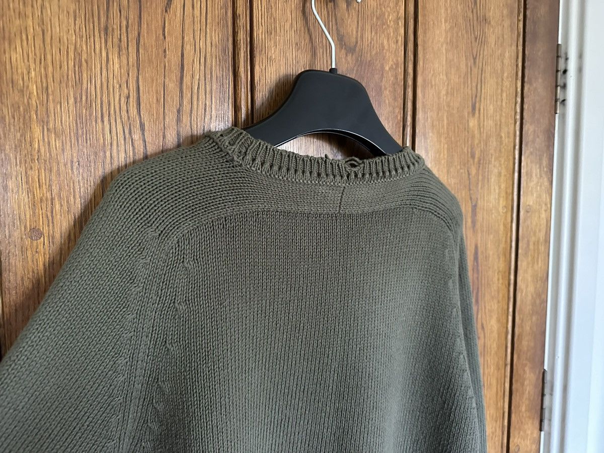 Saint Laurent Paris $990 Saint Laurent Green destroyed knit sweater Size US M / EU 48-50 / 2 - 18 Thumbnail