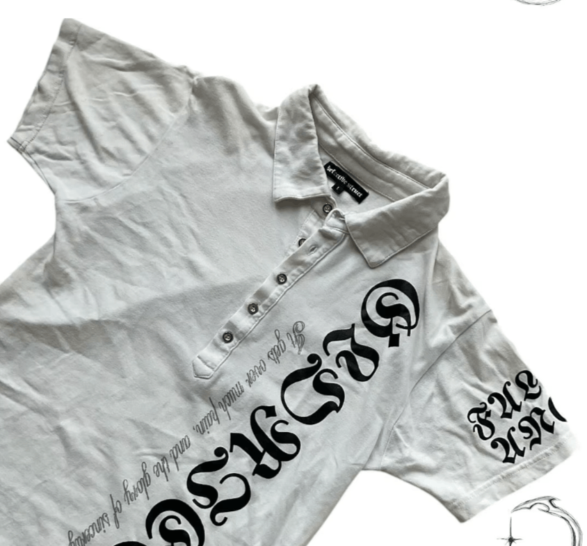 Japanese Brand Retro White Polo T-shirts for Summer Size US L / EU 52-54 / 3 - 6 Thumbnail