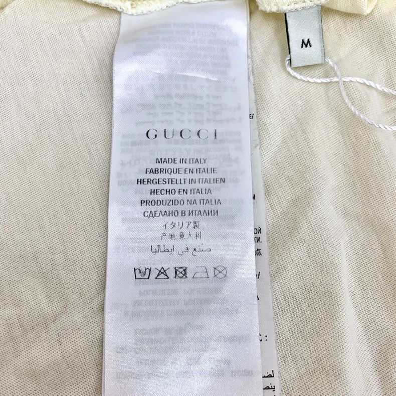 Gucci Gucci Beige tiger sequin logo letter print cotton round-ne Size US M / EU 48-50 / 2 - 7 Thumbnail