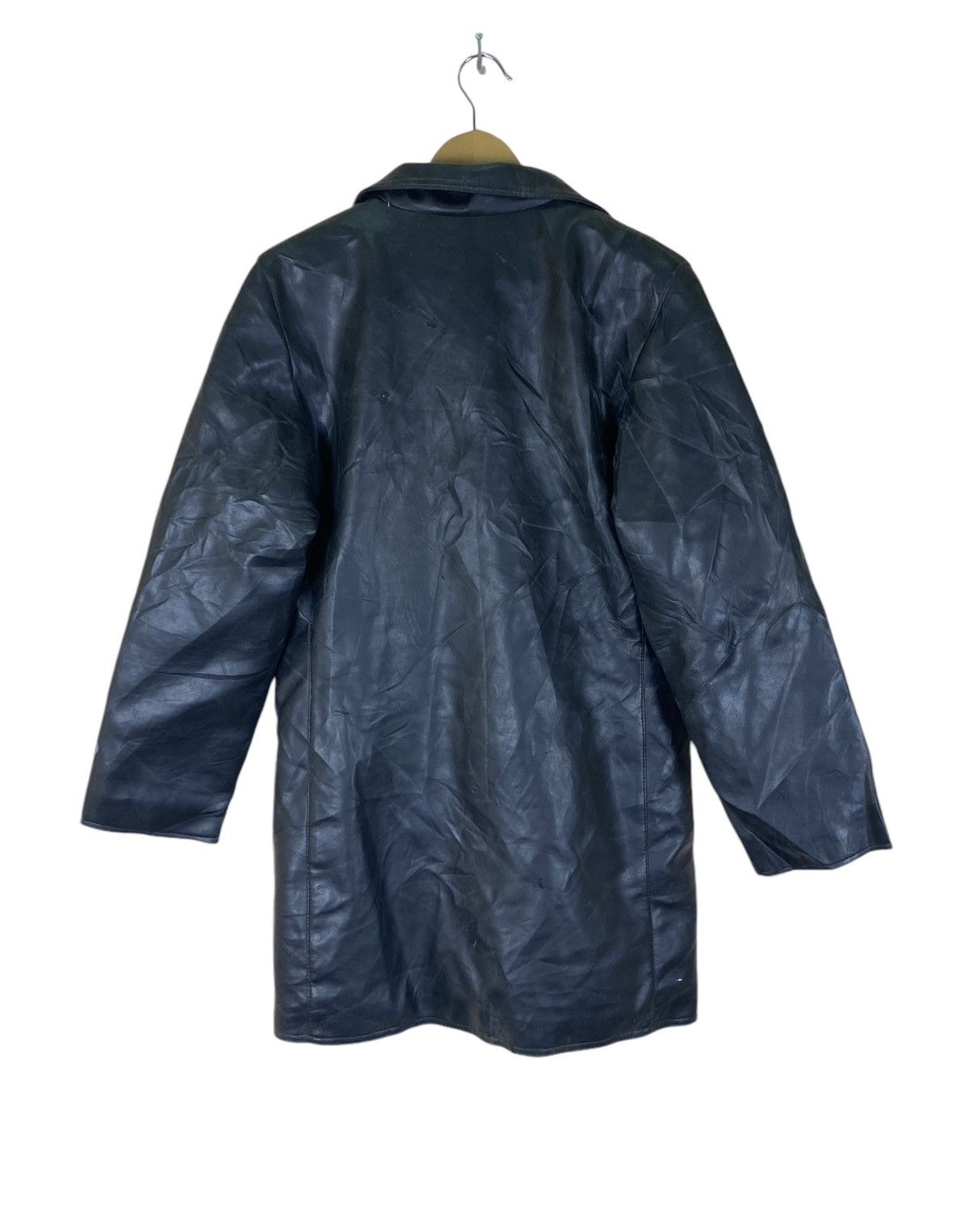 Vintage Vintage GV Italian Designer Long Leather Jacket Size US M / EU 48-50 / 2 - 11 Thumbnail