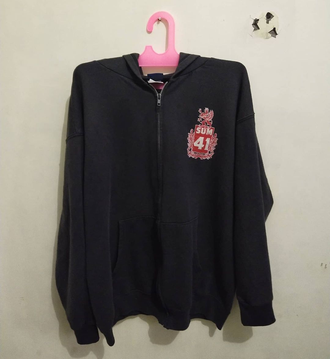 image of Band Tees x Rock Band Vintage Sum 41 Official Band Hoodie Merch in Black, Men's (Size Large)