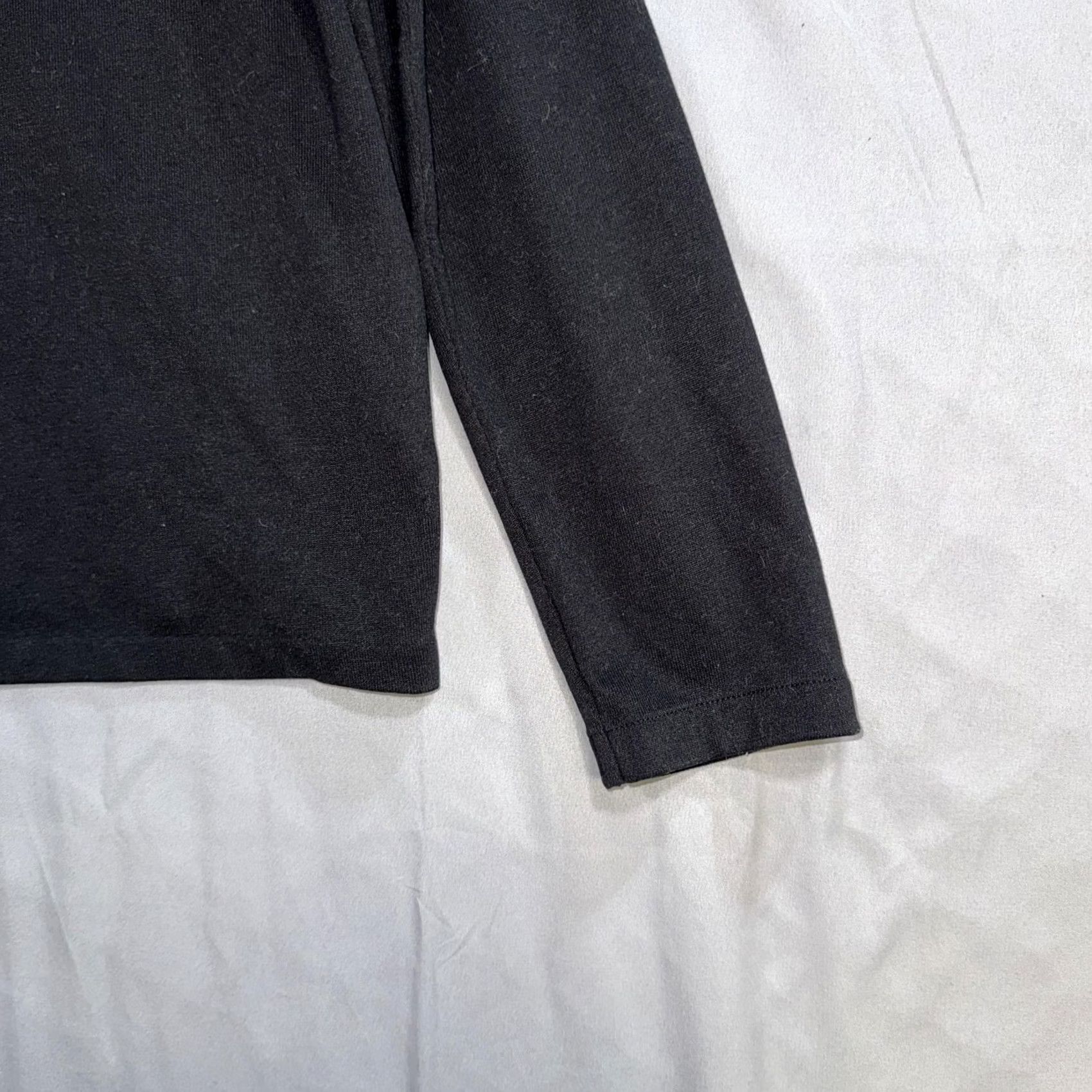 Allsaints AllSaints Shirt Women’s Small Black Rita Tee Boat Neck Long Sleeve Relaxed Size S / US 4 / IT 40 - 5 Thumbnail