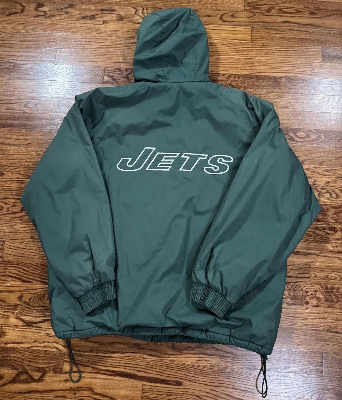 Vintage Vintage NFL Gameday Sports Gear New York Jets Hooded Jacket Size US L / EU 52-54 / 3 - 3 Thumbnail