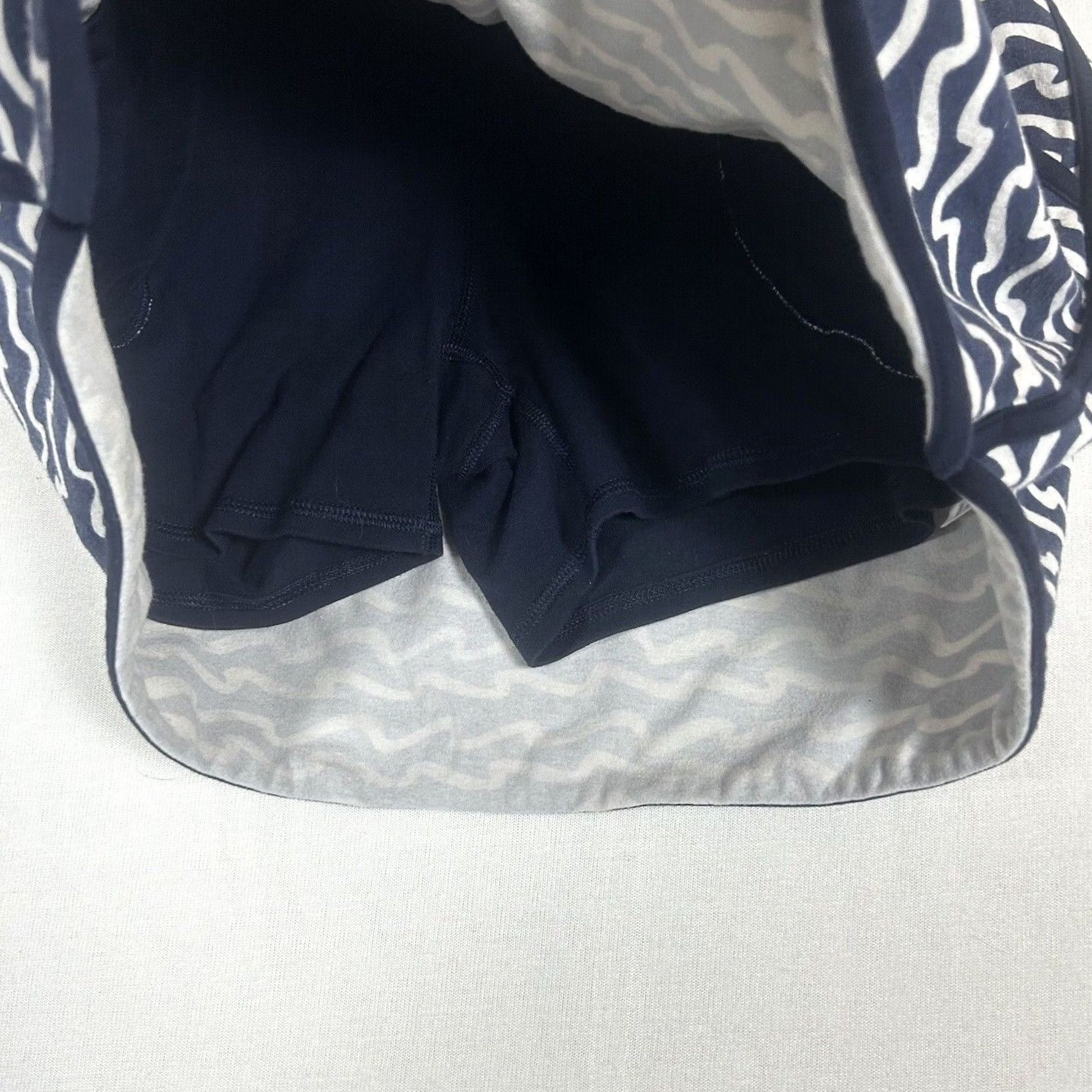 Talbots T By Talbots Womens Athletic Skort Size S Small Blue Geometric Pockets Stretch Drawstring Athletic Sports Tennis Golf Size ONE SIZE - 5 Thumbnail