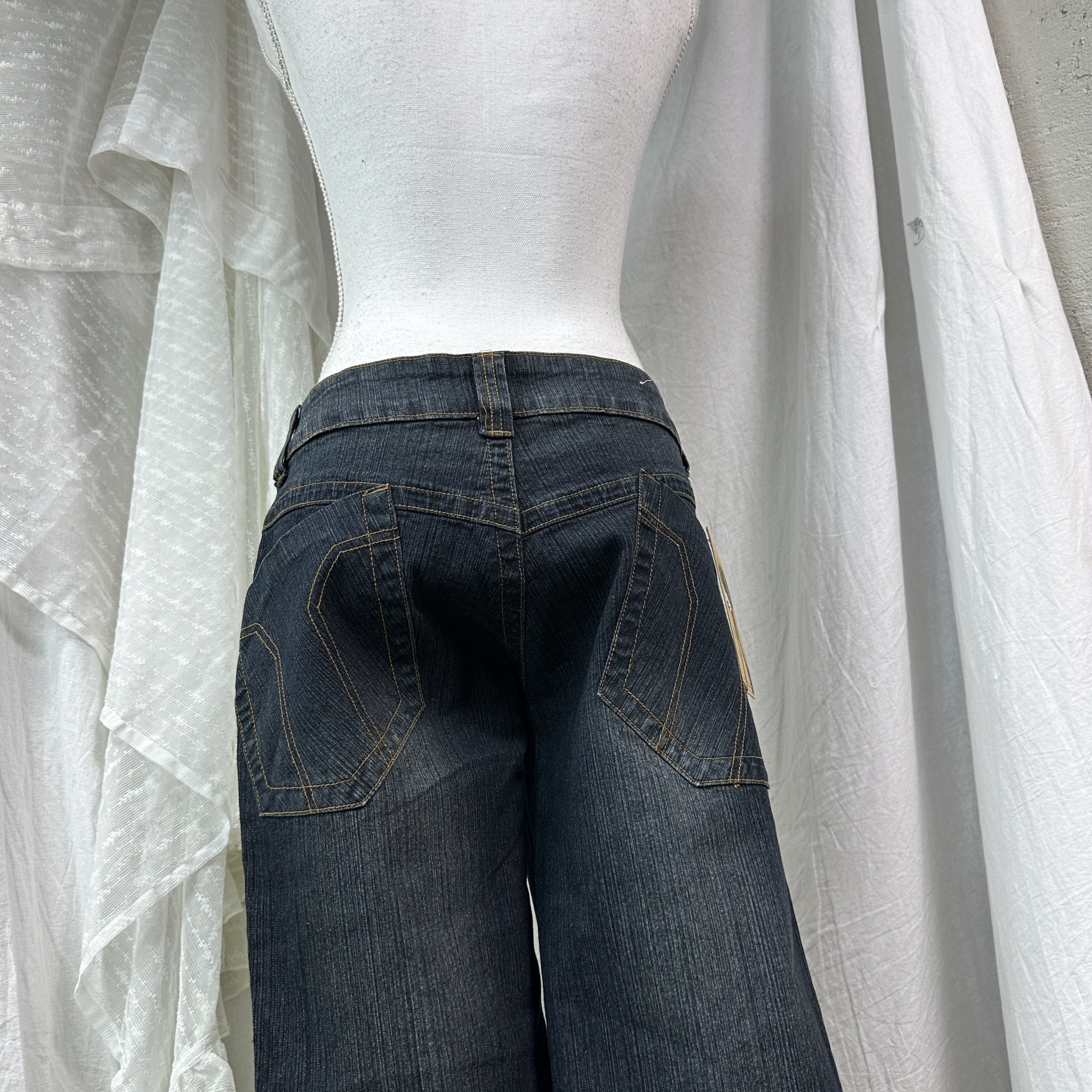 Vintage Vintage Denim Streetwear Washed Flared Jeans Pants Y2K Size 26" / US 2 / IT 38 - 4 Thumbnail