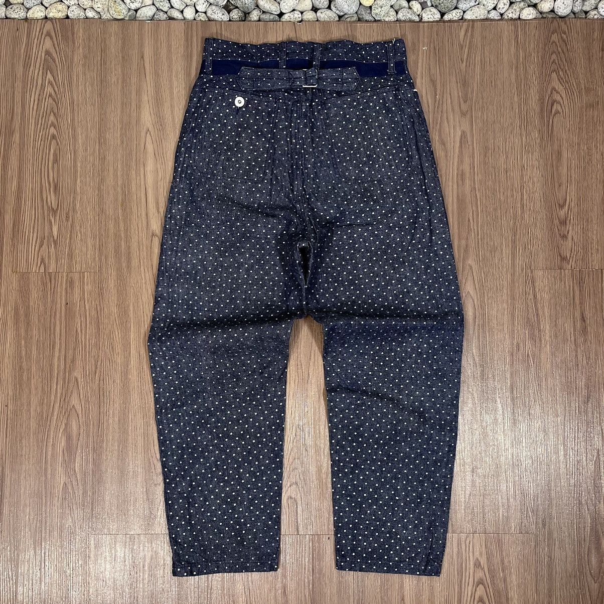 Designer × Japanese Brand Ichilu Design Labo Japan Polkadot Buckleback Pants Size US 29 - 1 Thumbnail