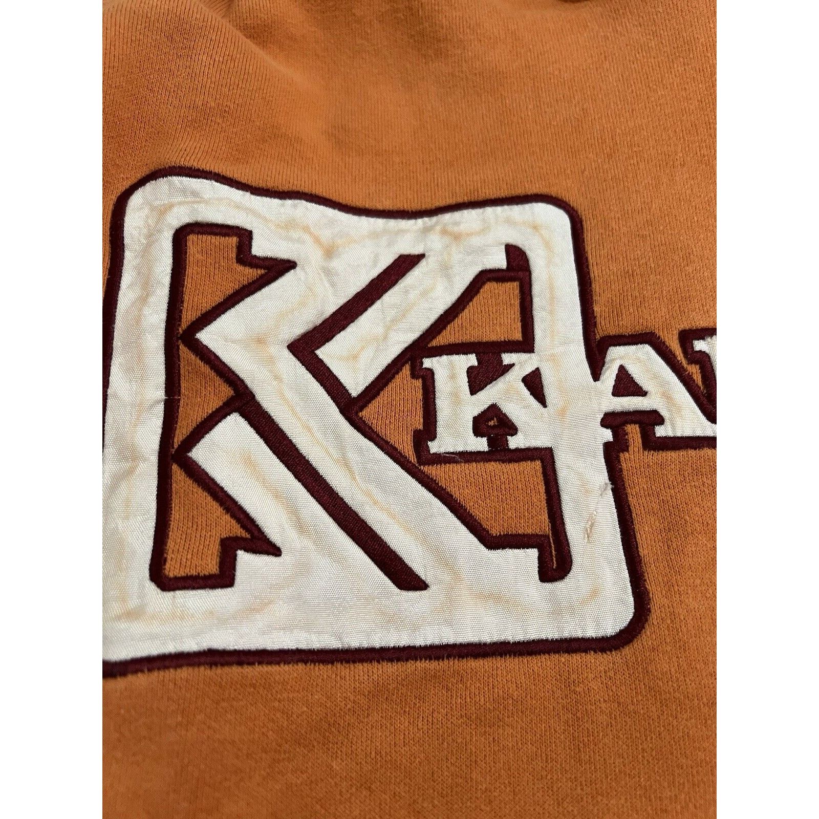 Karl Kani KARL KANI hoodie, hip hop sweatshirt, 90s, size XL Orange Size US XL / EU 56 / 4 - 4 Thumbnail