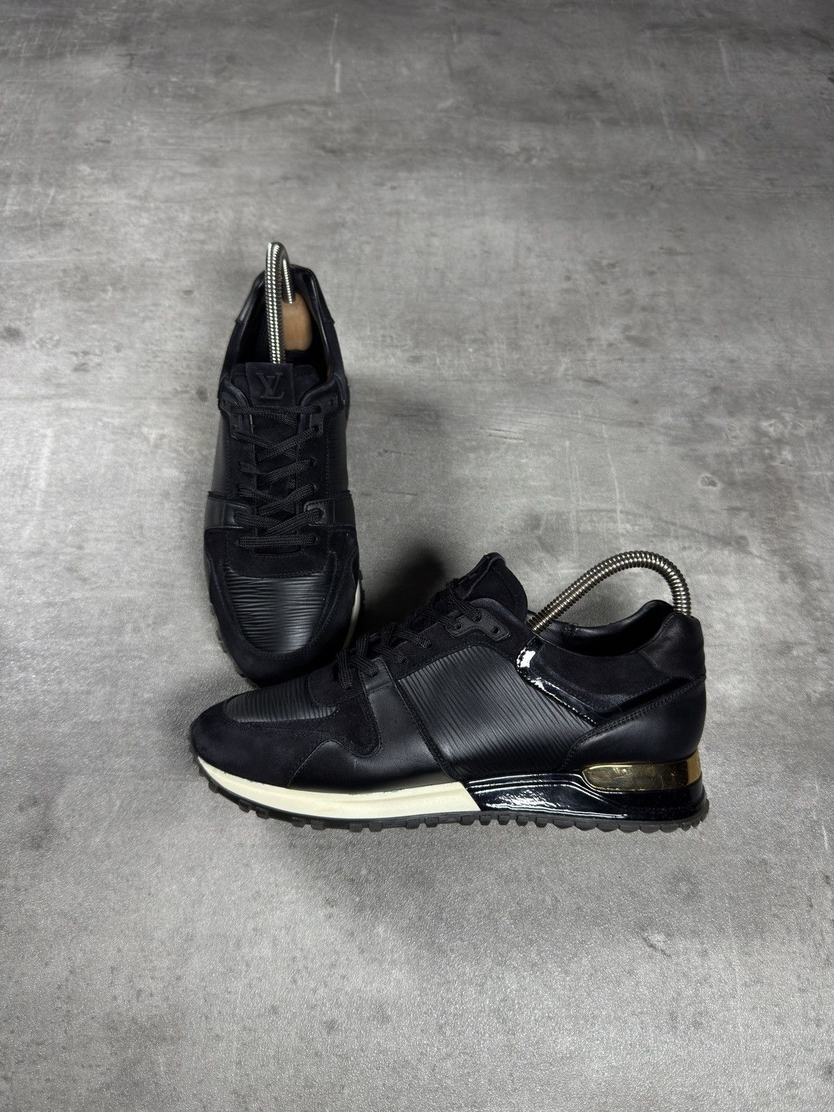 Louis Vuitton Louis Vuitton Run Away Sneakers – Black / Gold Size US 5.5 / EU 38 - 2 Thumbnail