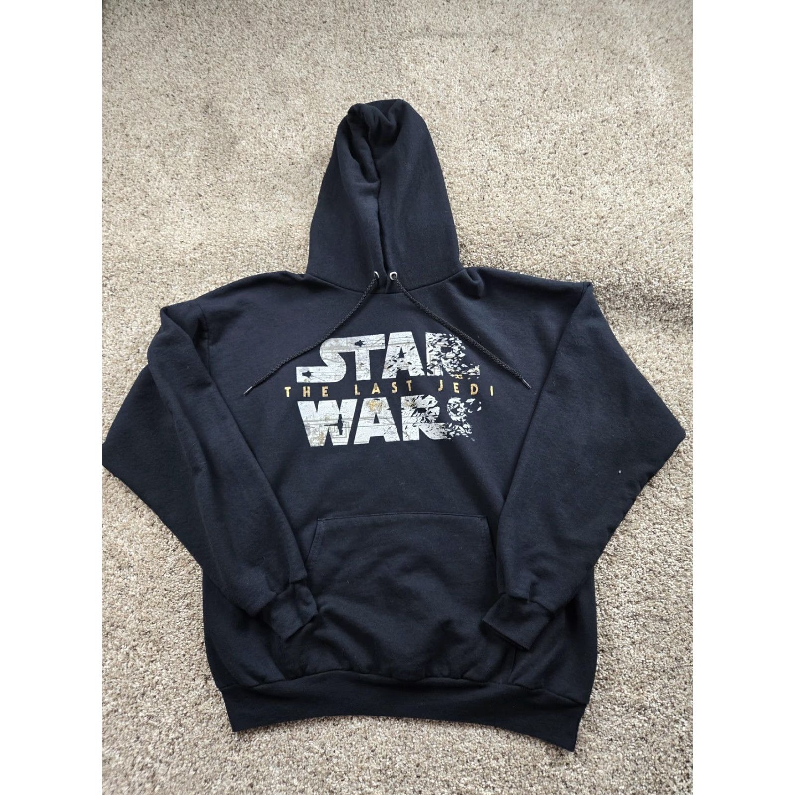 Hanes Star Wars Last Jedi Hoodie Mens XL Black Hanes Disneyland Pullover Sweatshirt Size US XL / EU 56 / 4 - 2 Thumbnail