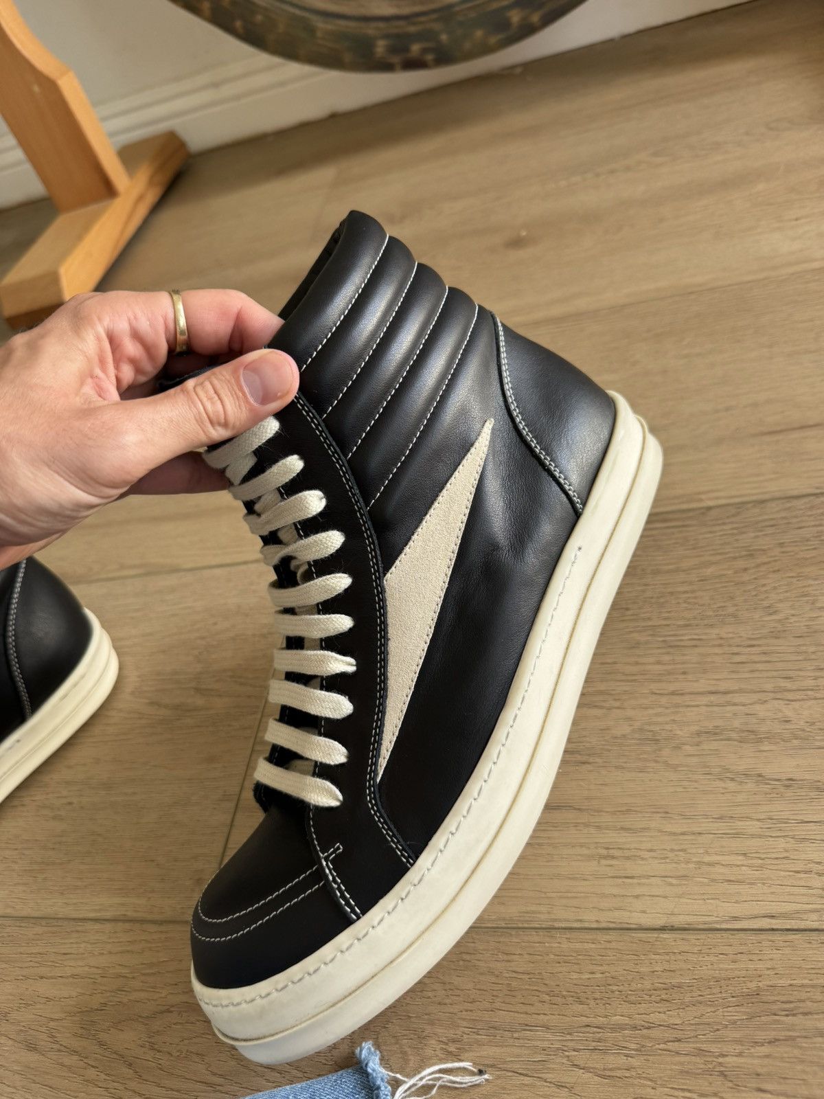 Rick Owens Leather Vans Vintage Size US 11 / EU 44 - 6 Thumbnail