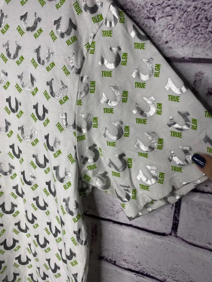 True Religion 🐛Men's T-shirt white monogram TRUE RELIGION made in USA 🐛 Size US M / EU 48-50 / 2 - 5 Thumbnail