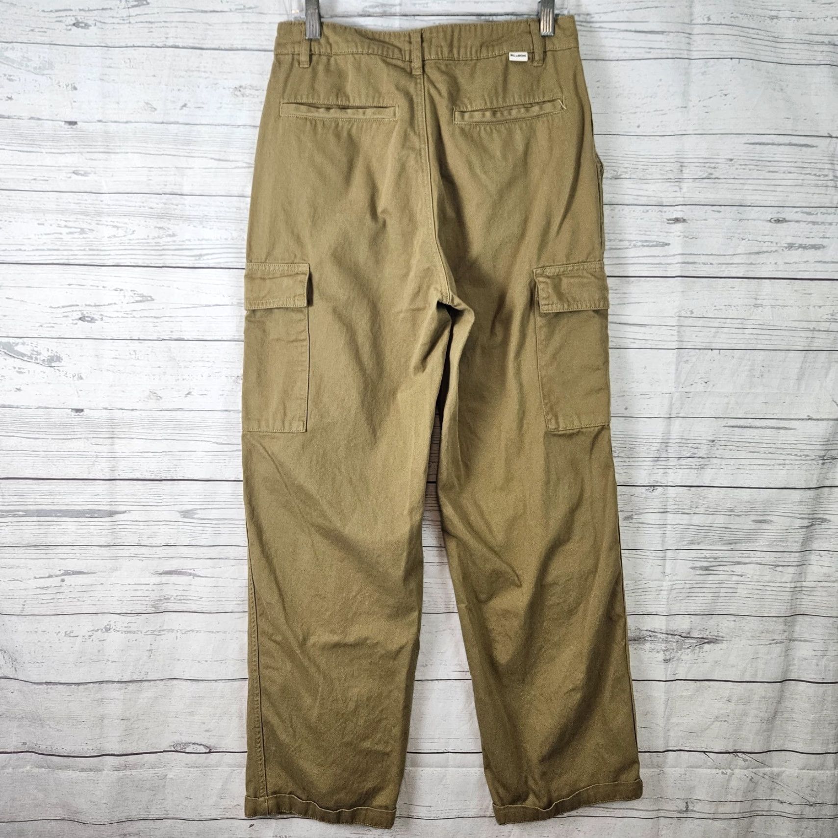 Billabong Billabong Womens Cargo Pants Sz 29 Khaki High Rise Cotton Regular Inseam 28.5” Brown Girl Womens Size 29" - 3 Thumbnail
