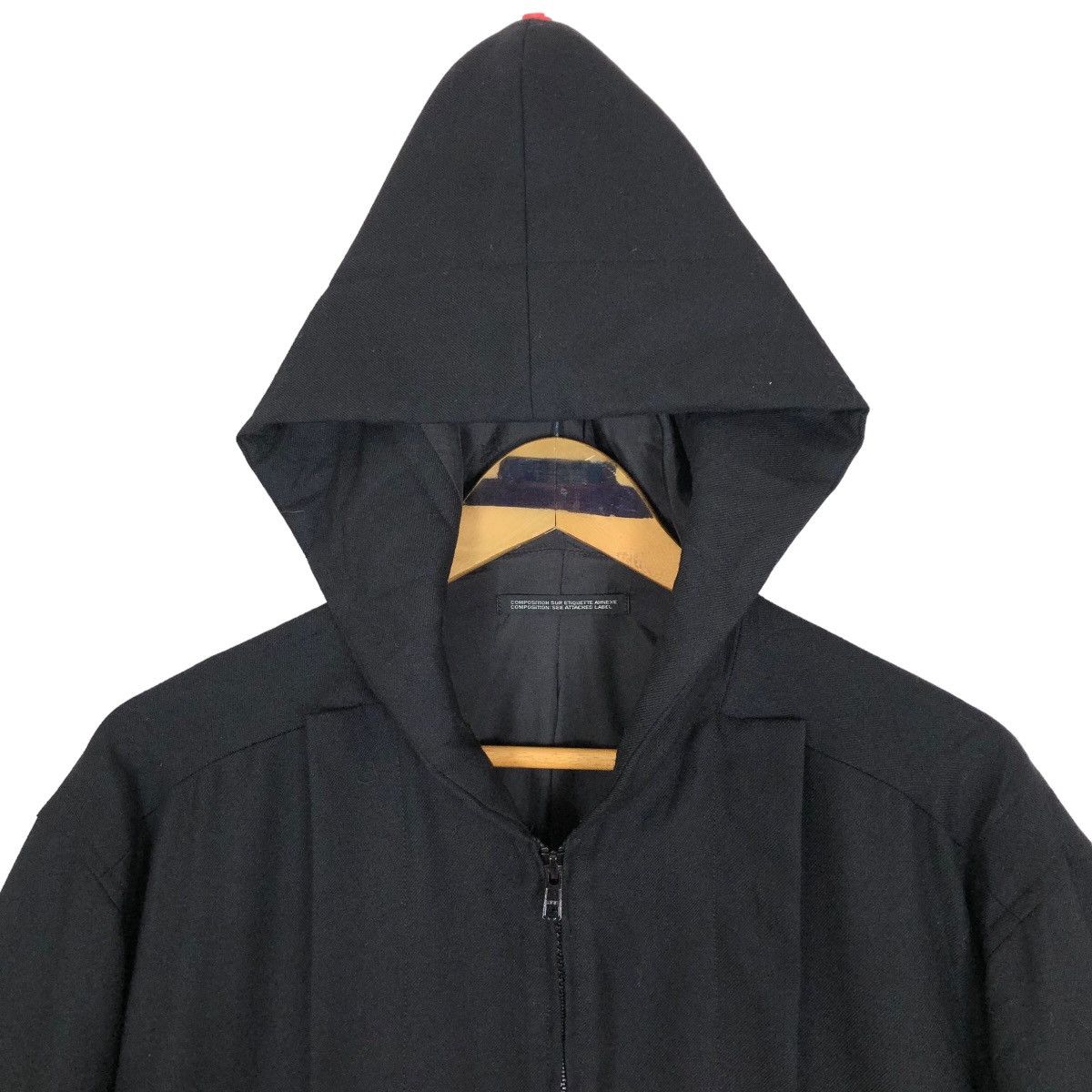 Yohji Yamamoto Vintage Yohji Yamamoto Femme 2005SS Hooded Wool Overcoat Size S / US 4 / IT 40 - 7 Thumbnail