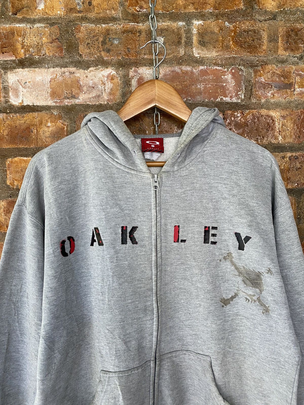 Oakley × Vintage 1990s software industry Zipper spell-out logo hoodie Size US M / EU 48-50 / 2 - 3 Thumbnail