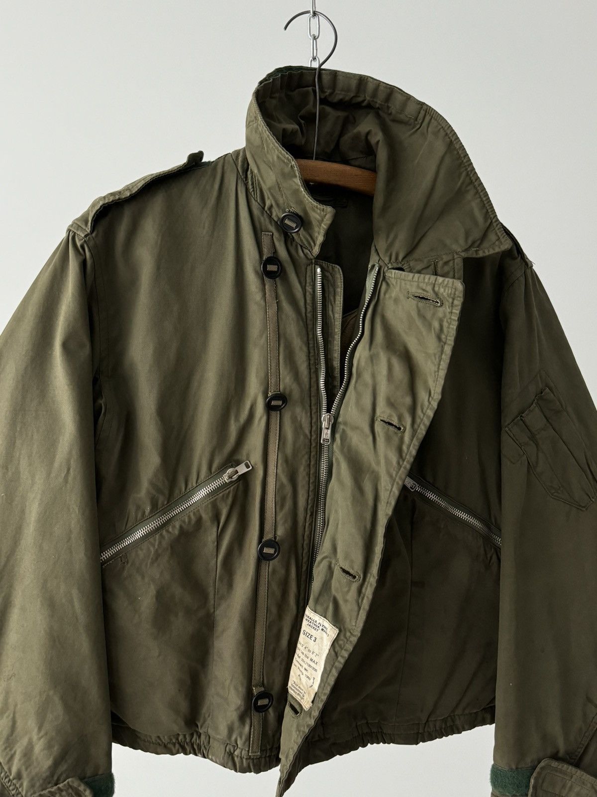 Vintage 1969 Dated British Army RAF MK3 Cold Weather Flying Jacket Size US S / EU 44-46 / 1 - 7 Thumbnail