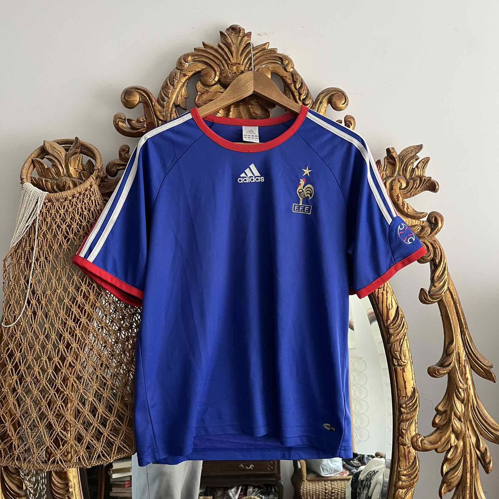 Adidas Vintage Adidas France National Team 2005/06 Soccer Jersey Size US L / EU 52-54 / 3 - 1 Thumbnail