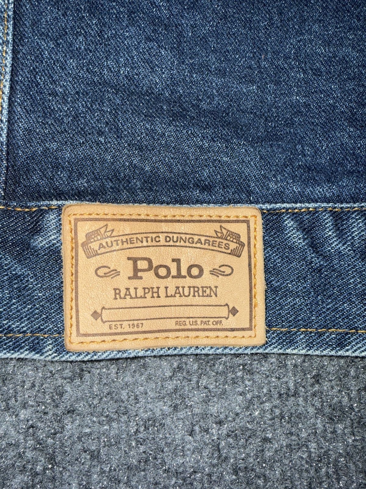 Polo Ralph Lauren Vintage Polo RL Denim Ranch Jacket w/ Corduroy Collar Size US L / EU 52-54 / 3 - 4 Thumbnail