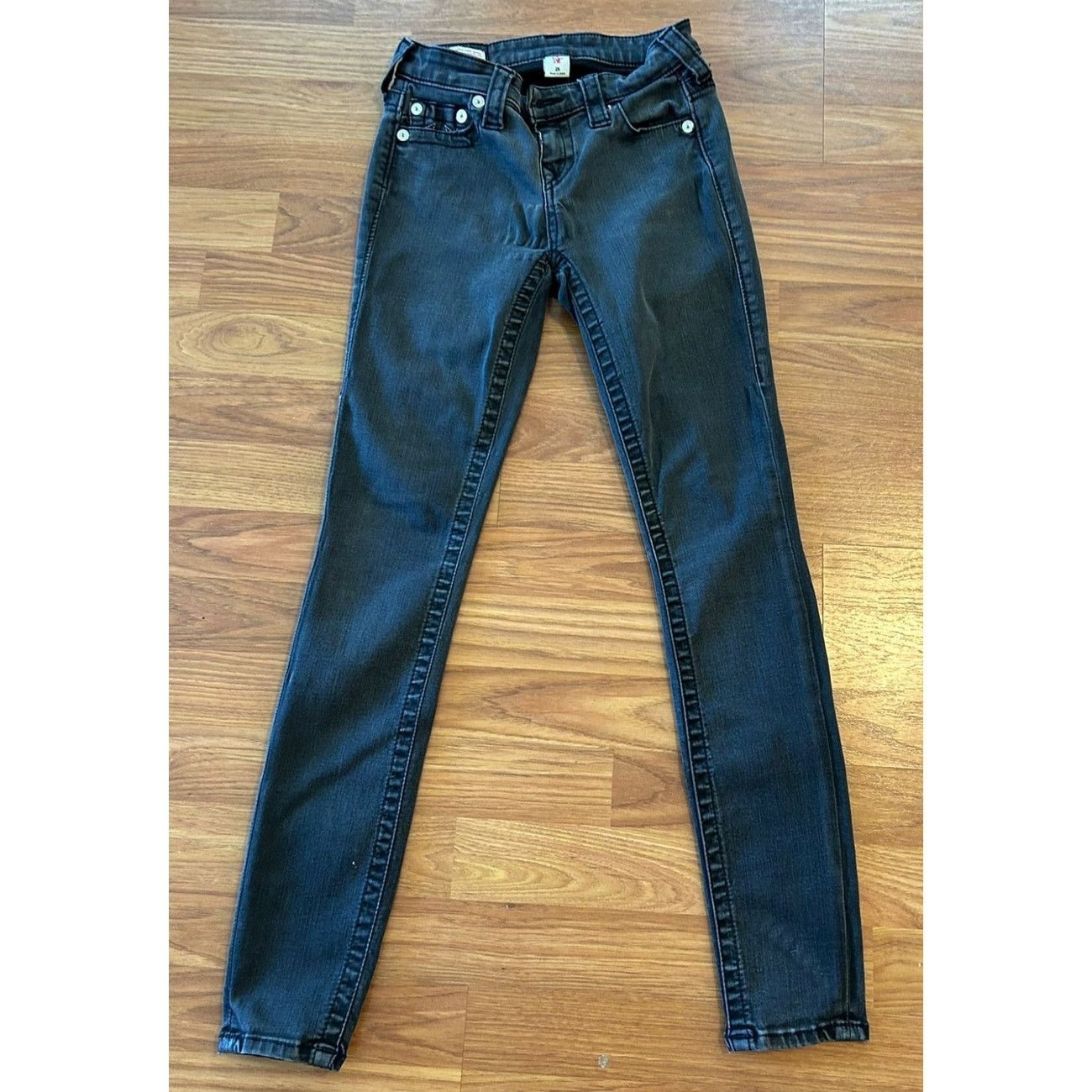 True Religion True Religion Halle Dark Grey Super Skinny Jeans - Size 25 Size 25" / US 0 / IT 36 - 2 Thumbnail