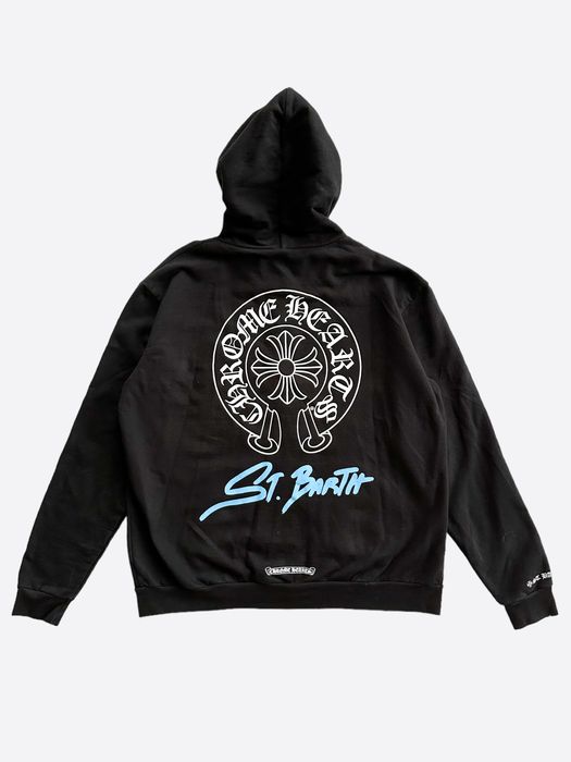 Chrome Hearts Chrome Hearts Black St Barth Exclusive Horseshoe Hoodie ...