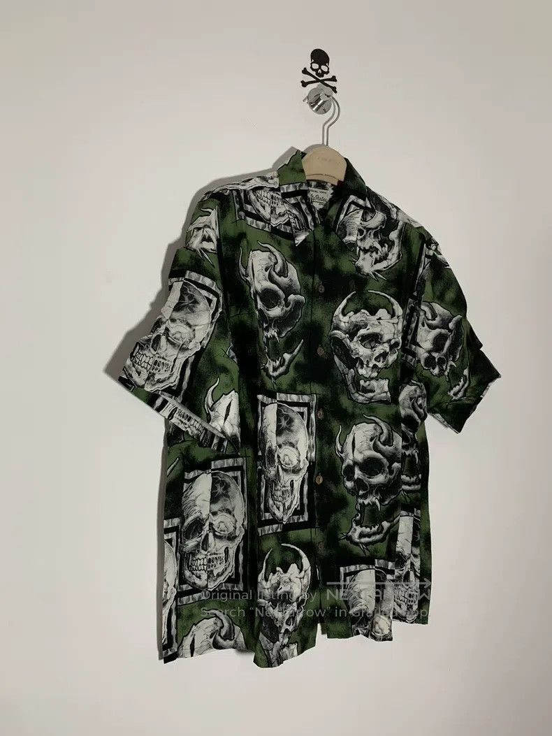 Wacko Maria Wacko Maria Skull Shirt Heaven Tokyo Shirt Size US L / EU 52-54 / 3 - 3 Thumbnail