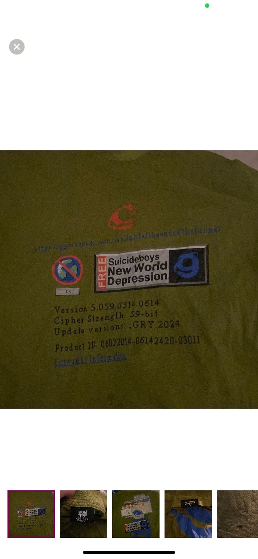 G59 Records Suicideboys shirt new world depression ad blocker Size US L / EU 52-54 / 3 - 1 Thumbnail