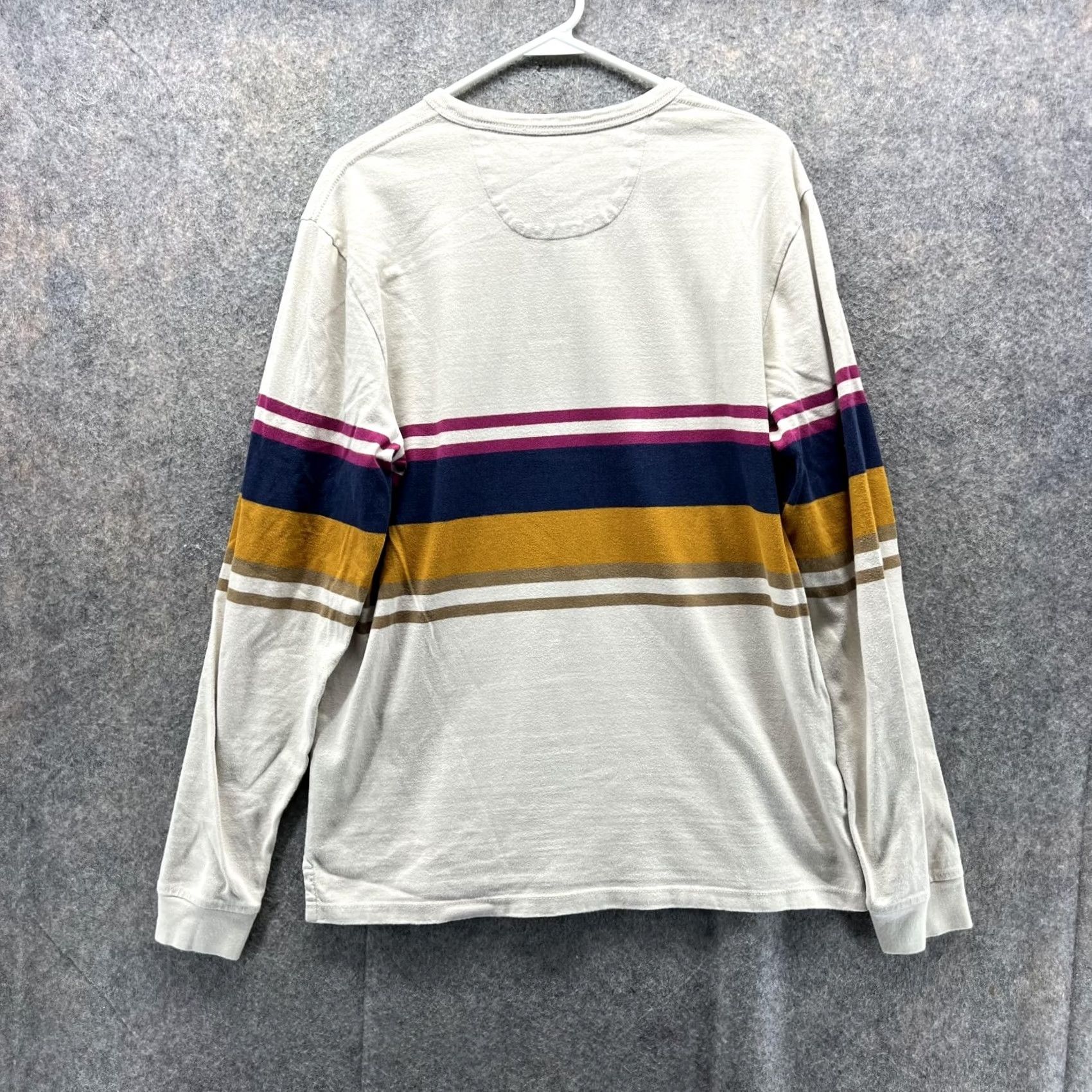 Vans VANS Sweater Men Medium Adult Khaki Pullover Striped Fleece Crew Neck Casual Buttonless Logo Size US M / EU 48-50 / 2 - 2 Thumbnail