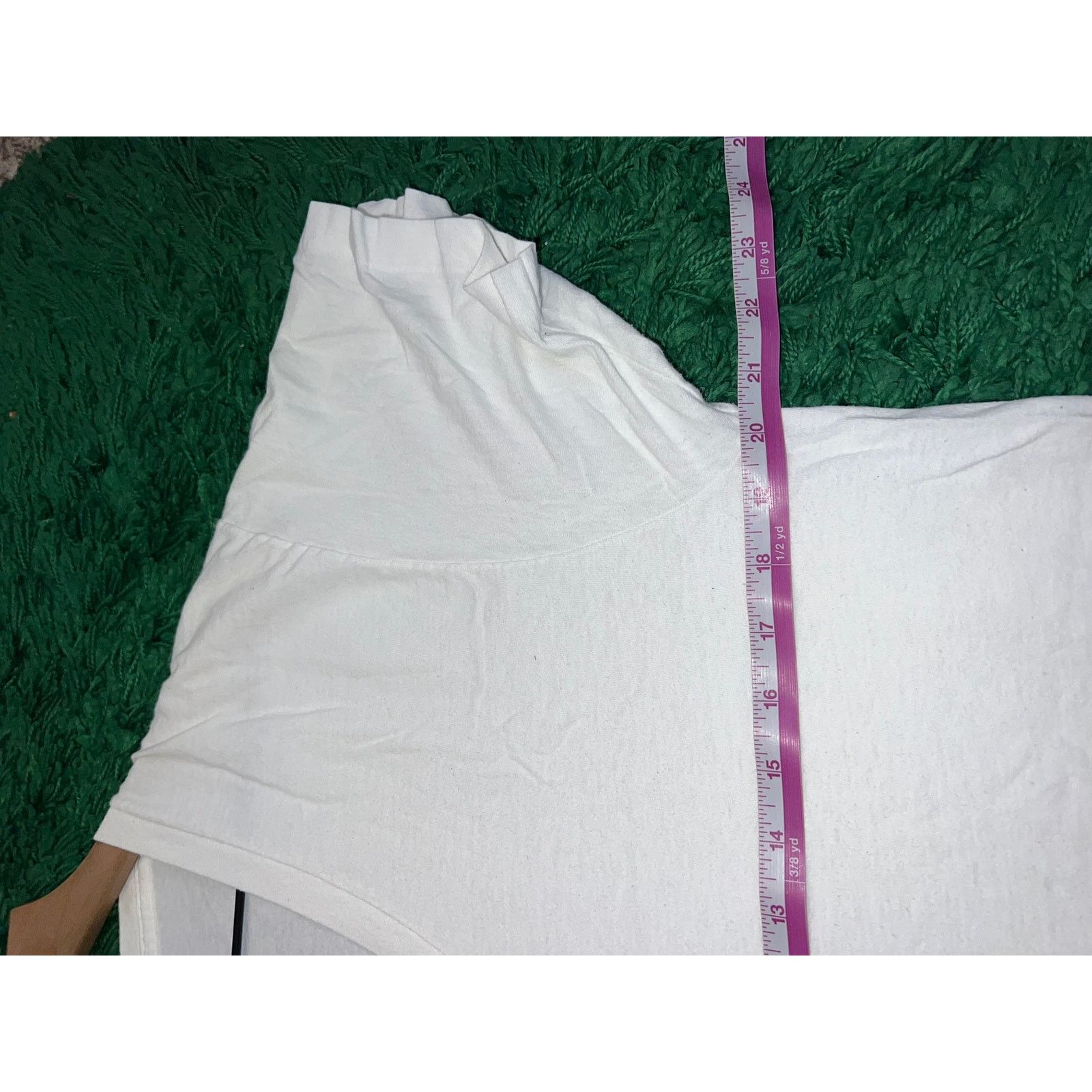 Fruit Of The Loom 1980s Fruit Of The Loom V Neck V-Neck White Blank Shirt L Size US L / EU 52-54 / 3 - 7 Thumbnail