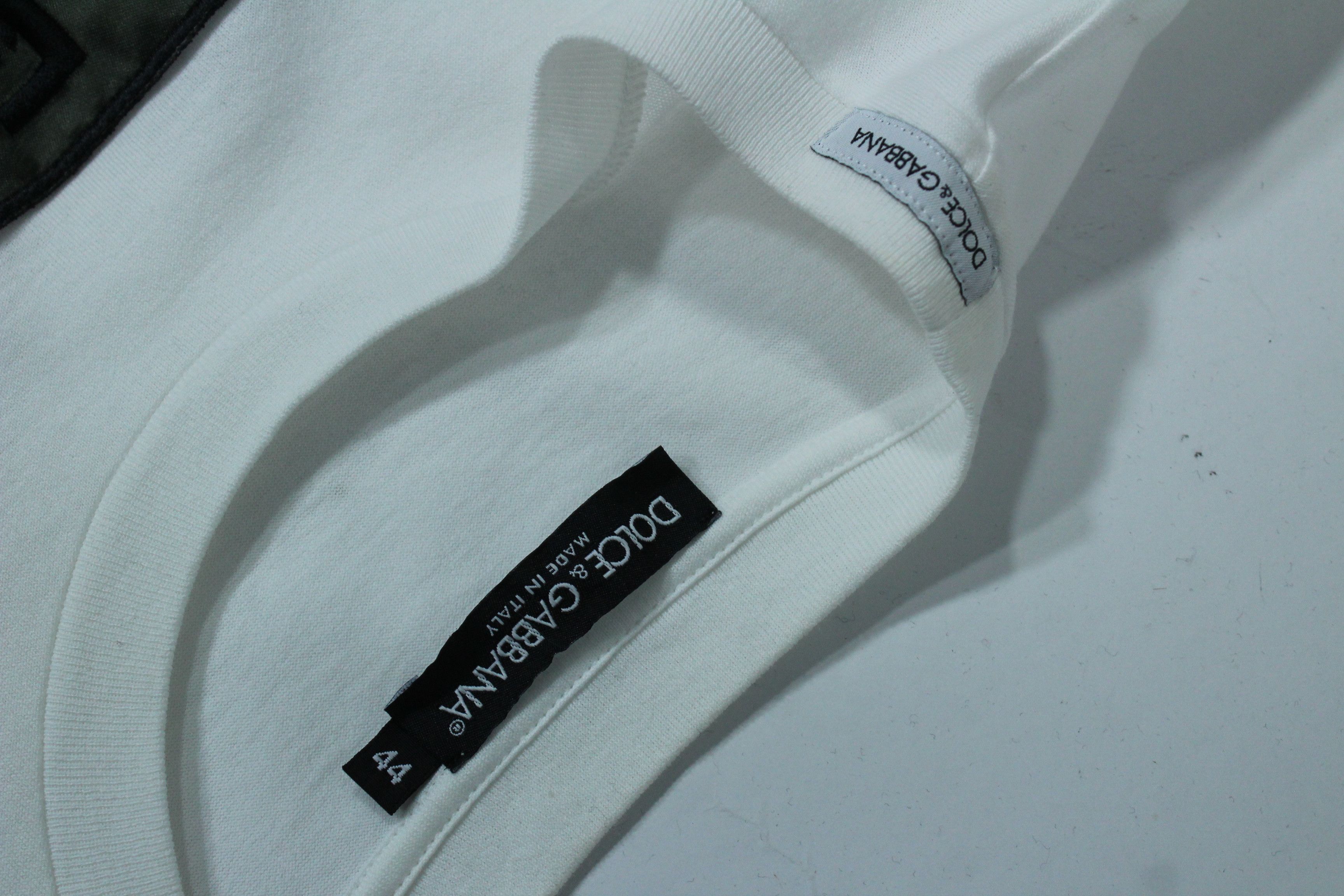 Dolce & Gabbana Dolce & Gabbana White DG 58.62 Patch T-Shirt Size US S / EU 44-46 / 1 - 9 Thumbnail
