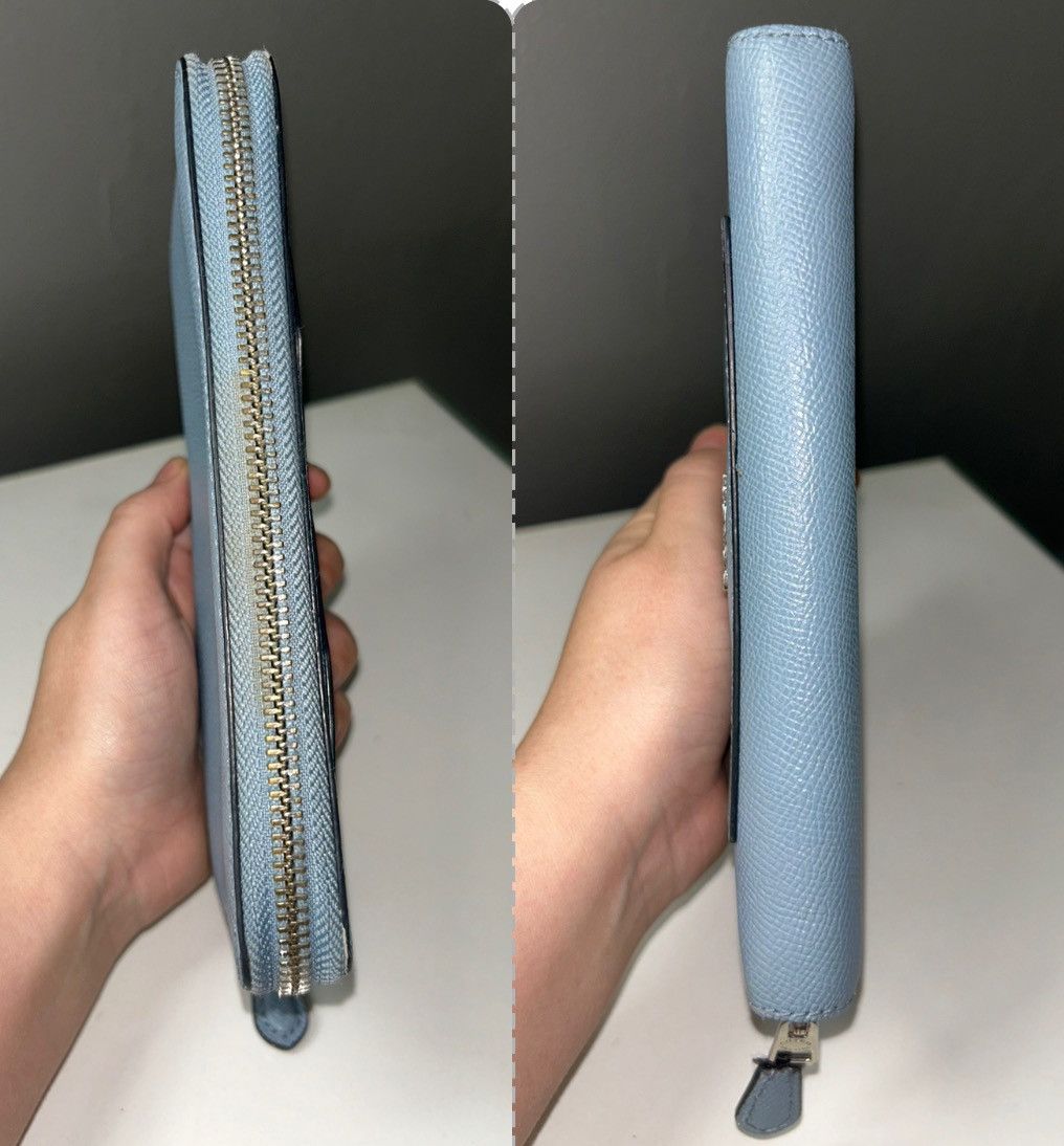 Coach Coach Light Blue Leather Zippy Wallet Size ONE SIZE - 13 Thumbnail
