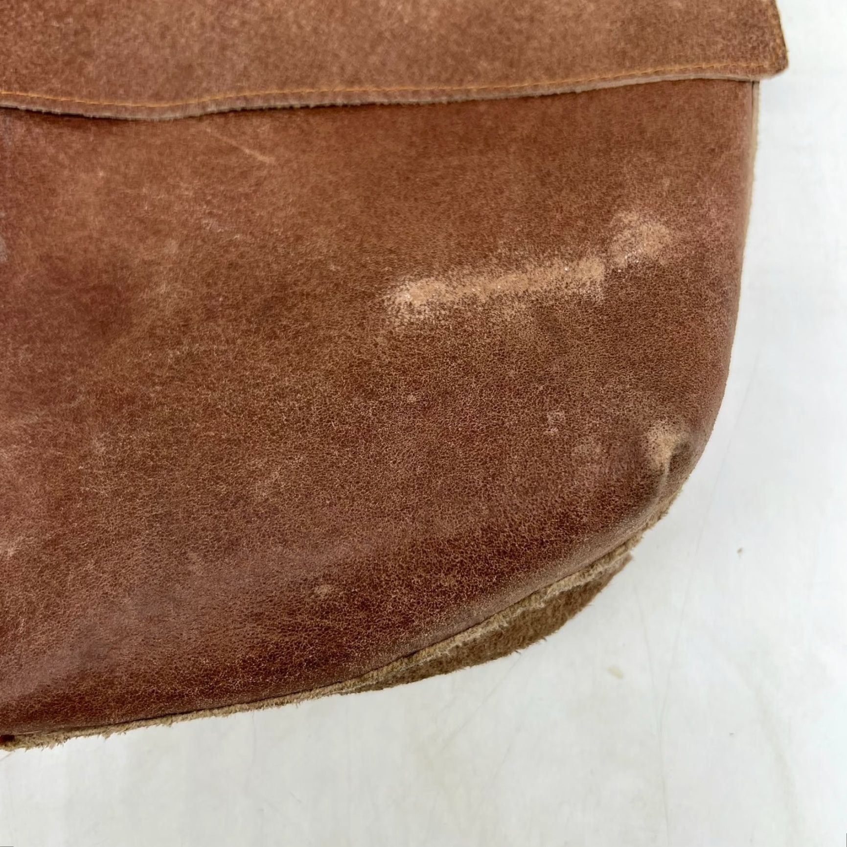 Vintage VINTAGE MAY-KO Leather Crossbody Bag Unisex Adults Medium Brown 14x14 Bohemian Designer Travel Casual Size ONE SIZE - 2 Thumbnail