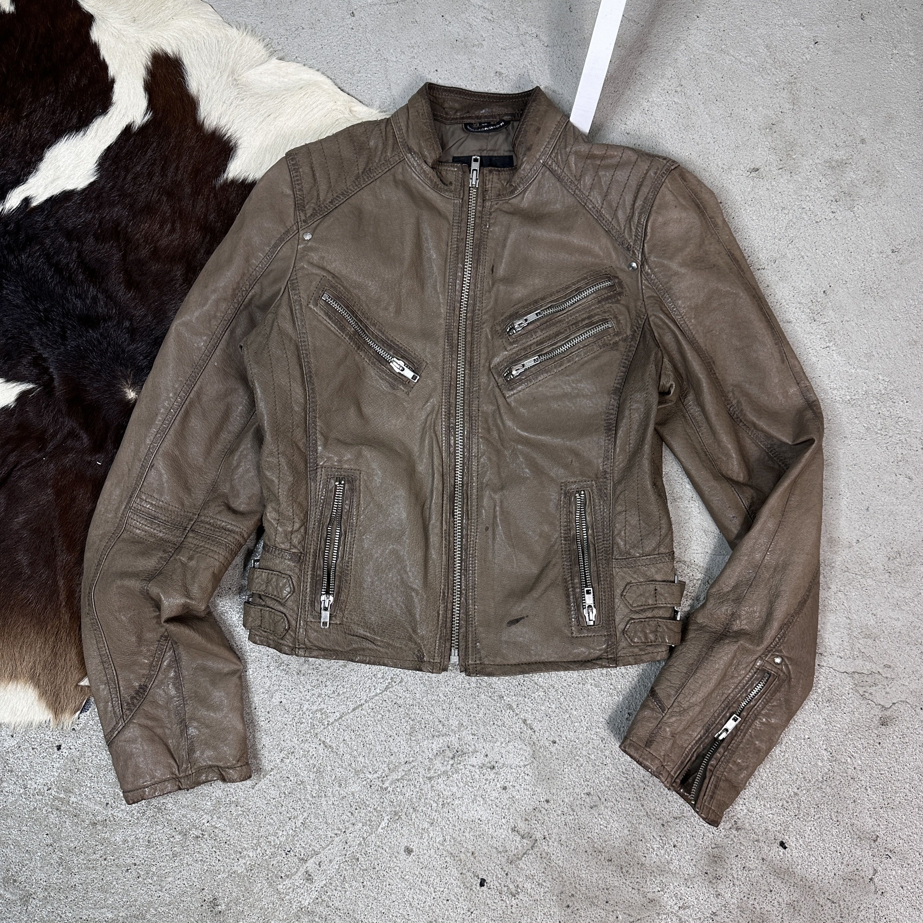 Vintage Women's Leather Jacket Vintage Size S / US 4 / IT 40 - 1 Thumbnail
