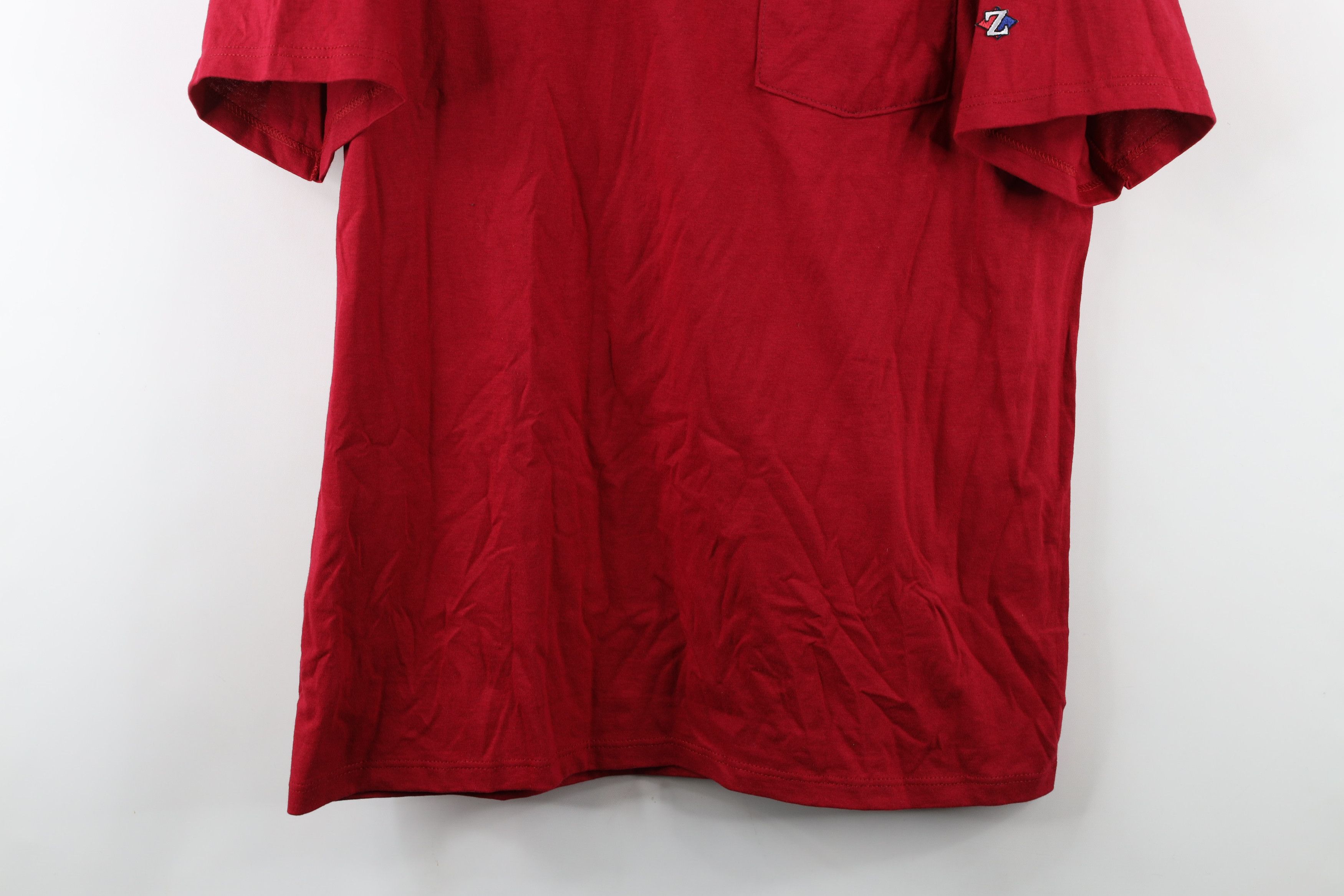 Vintage Vintage 90s Streetwear Heavyweight T-Shirt Red Cotton USA Size US M / EU 48-50 / 2 - 3 Thumbnail