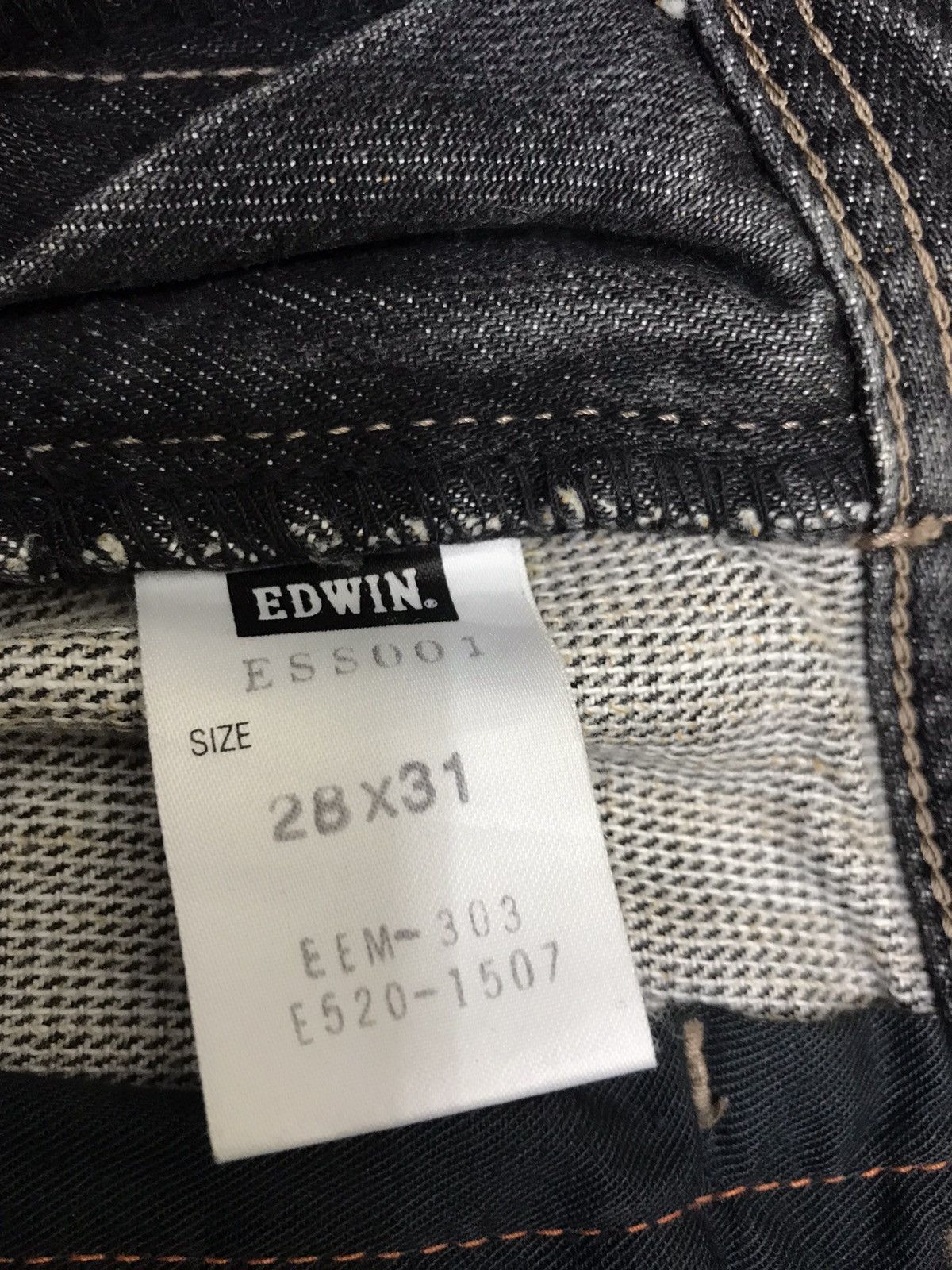 Edwin 💥ARCHIVAL💥VERY RARE EDWIN E-FUNCTION BLACK WASH DENIM F350 Size US 32 / EU 48 - 17 Thumbnail
