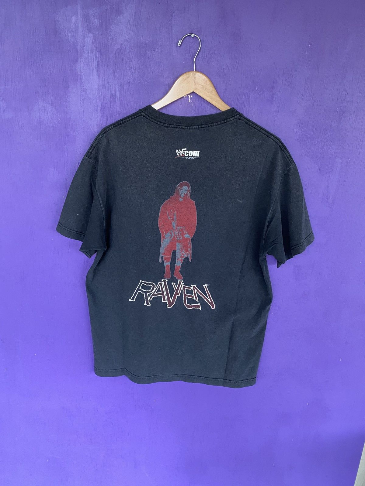 WWF Vintage 2000 WWF Raven desperate face t-shirt Size US L / EU 52-54 / 3 - 2 Thumbnail