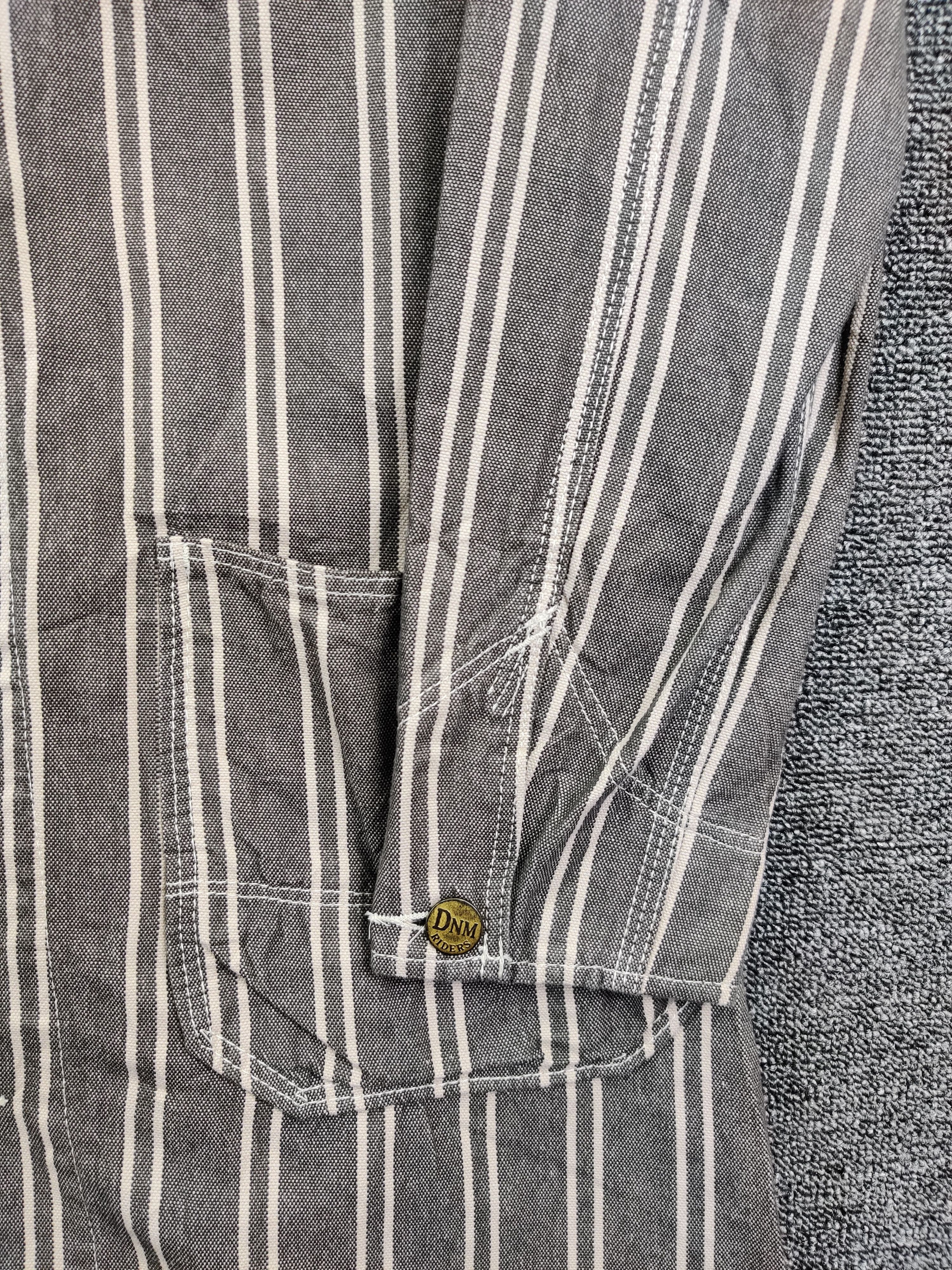 Vintage Vintage 90s Denim Dungaree Hickory Stripe Chore Jacket Size US S / EU 44-46 / 1 - 3 Thumbnail