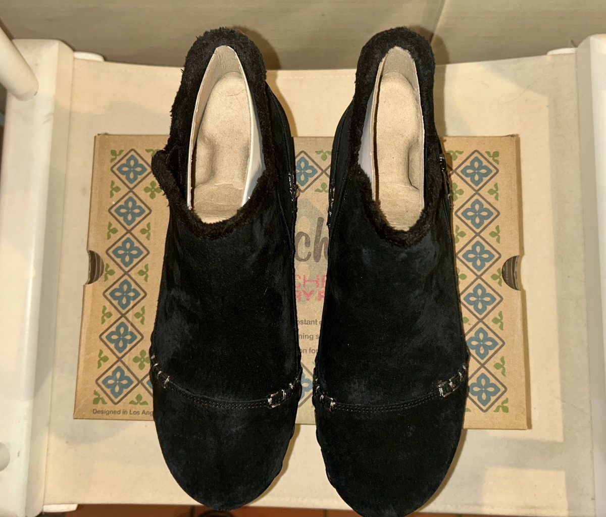 SKECHERS Skechers “Biker MC” Earthy Chic Black Suede Boot Size 9 NIB Size US 9 / IT 39 - 8 Thumbnail