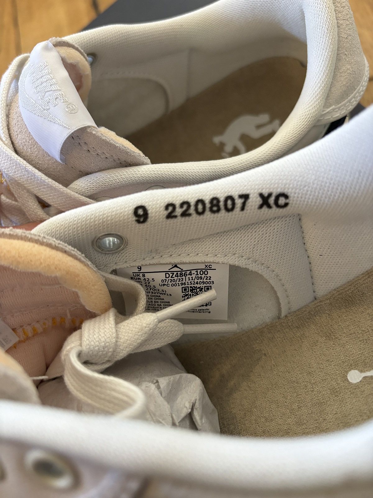 Jordan Brand × Nike × Union LA Jordan 1 Low AJKO SP Sail Leather Size US 9 / EU 42 - 9 Thumbnail