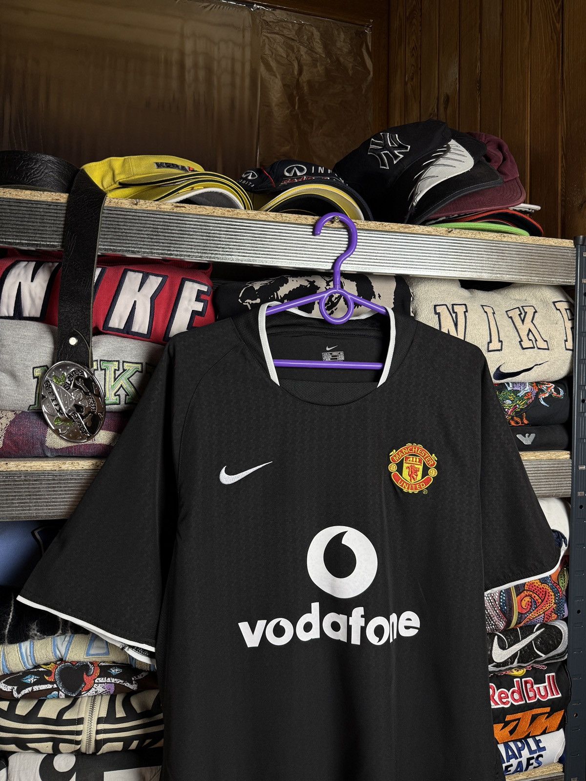 Nike Vintage 2003 Manchester United Nike Vodafone Jersey Y2K Rare Size US XL / EU 56 / 4 - 3 Thumbnail