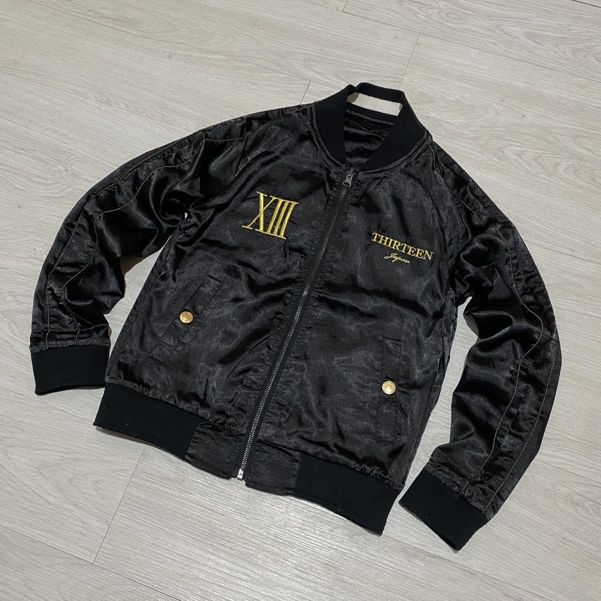 Japanese Brand Thirteen japan embroidery reversible sukajan souvenir jacket Size US M / EU 48-50 / 2 - 2 Thumbnail