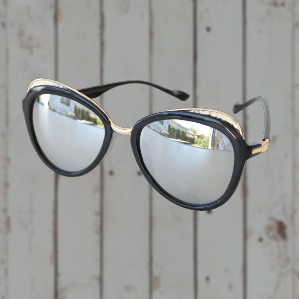 Vintage VINTAGE Cat Eye Sunglasses Women Black Reflective Lens Mirrored FAST SHIPPING Cat Eye Sunglasses Women Black Reflective Lens Mirrors FAST SHIPPING Size ONE SIZE - 1 Thumbnail