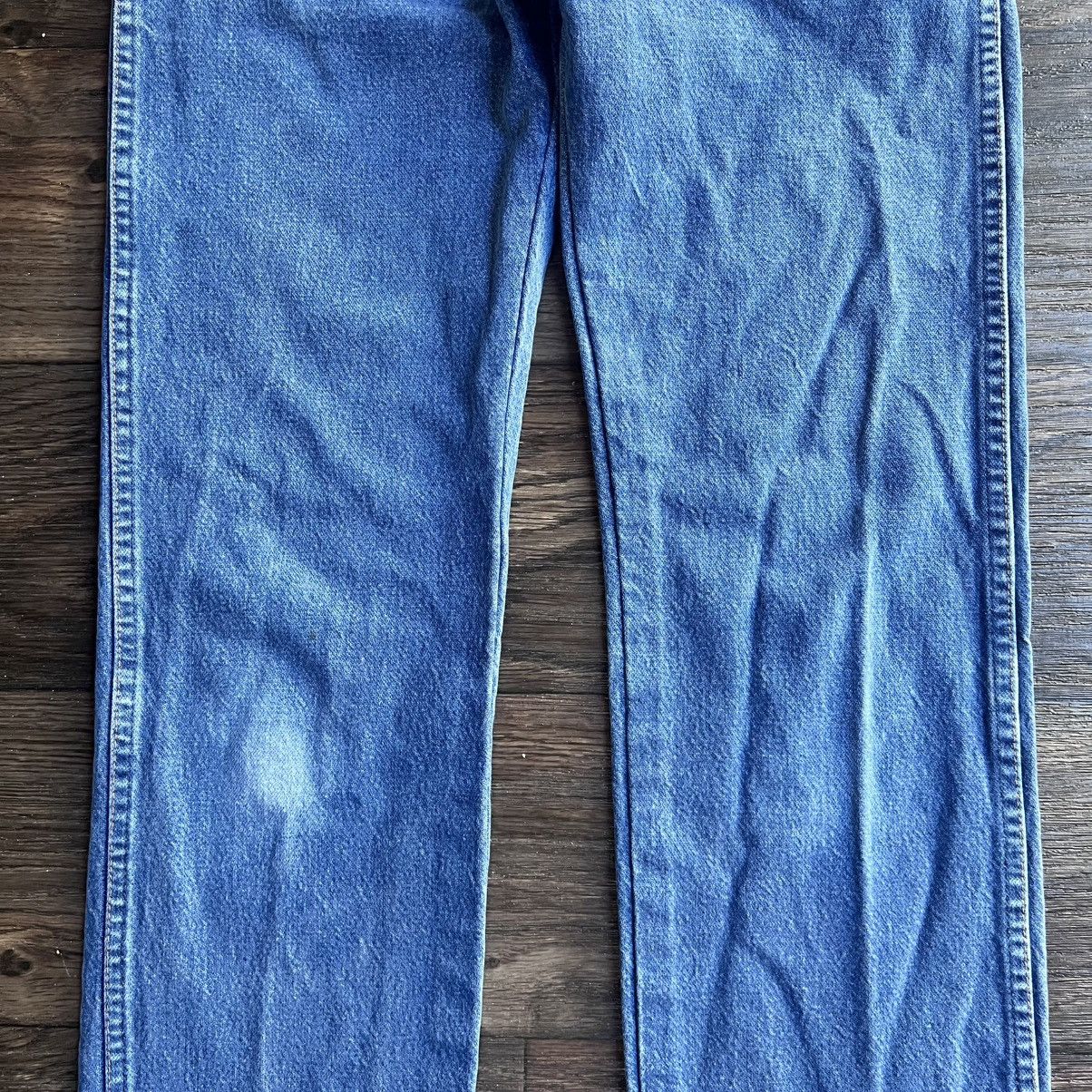 Wrangler Made in Mexico 2000s Tall & Thin Blue Denim 29x34 Size US 29 - 3 Thumbnail
