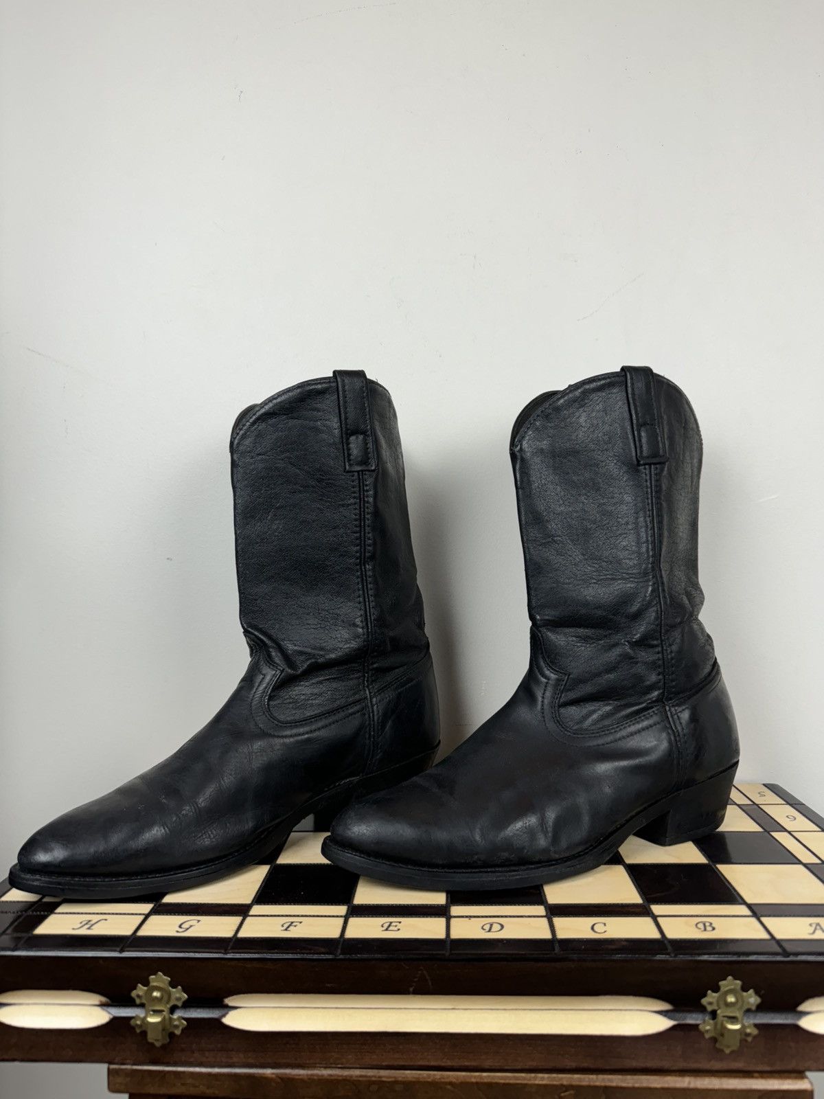 Tony Lama Vintage cowboy boots Laredo USA Texas original retro item Size US 12 / IT 42 - 2 Thumbnail