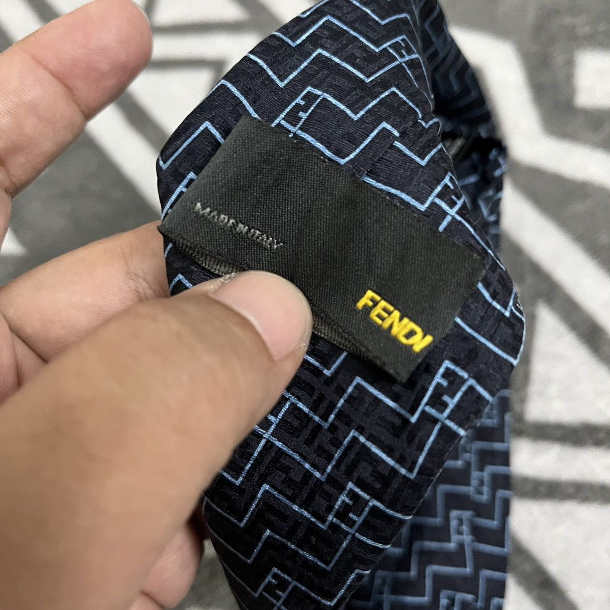 Fendi Fendi monogram ties Size ONE SIZE - 3 Thumbnail