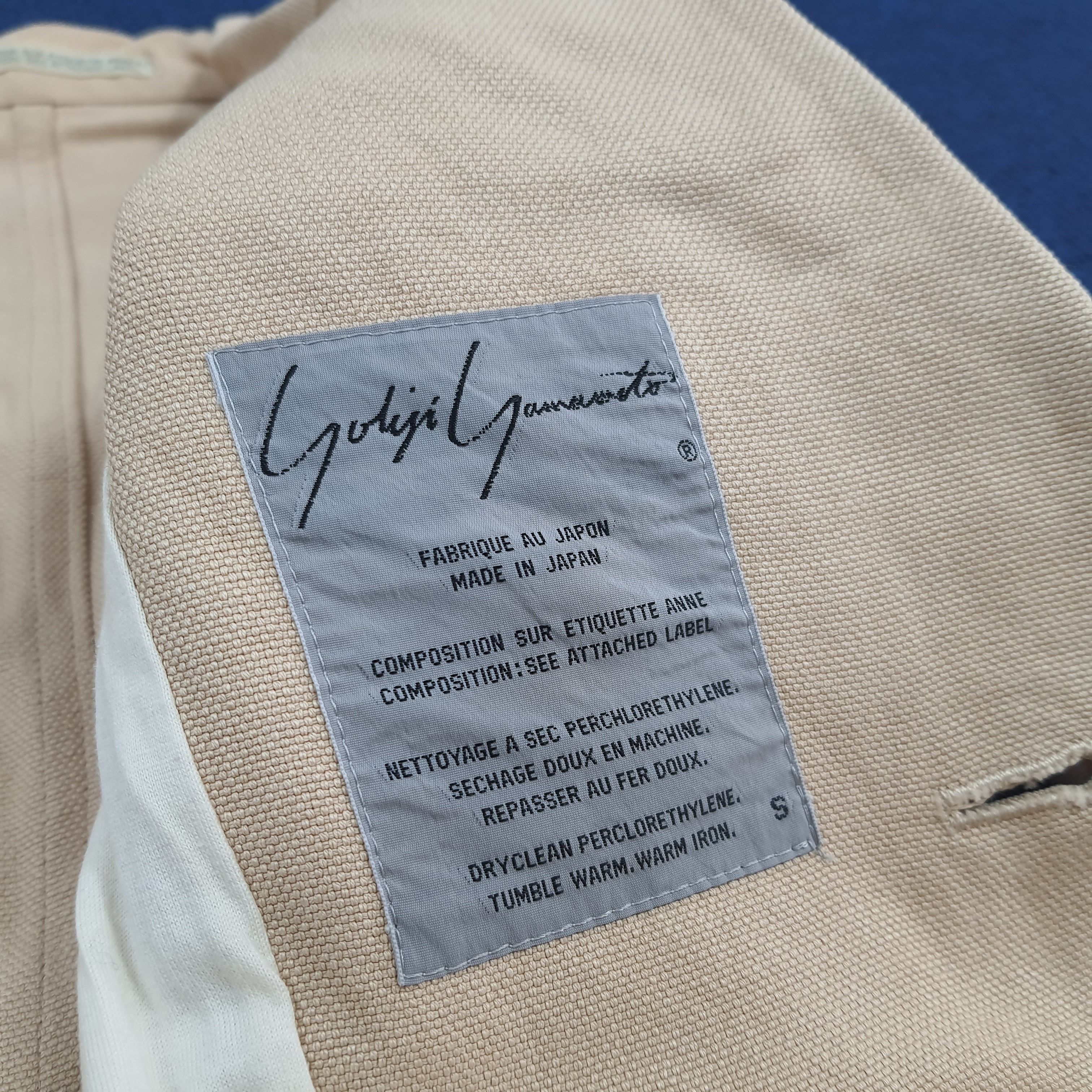 Japanese Brand × Vintage × Yohji Yamamoto Vintage Yohji Yamamoto Japanese 3 Button Coat Jacket Size US XS / EU 42 / 0 - 5 Thumbnail