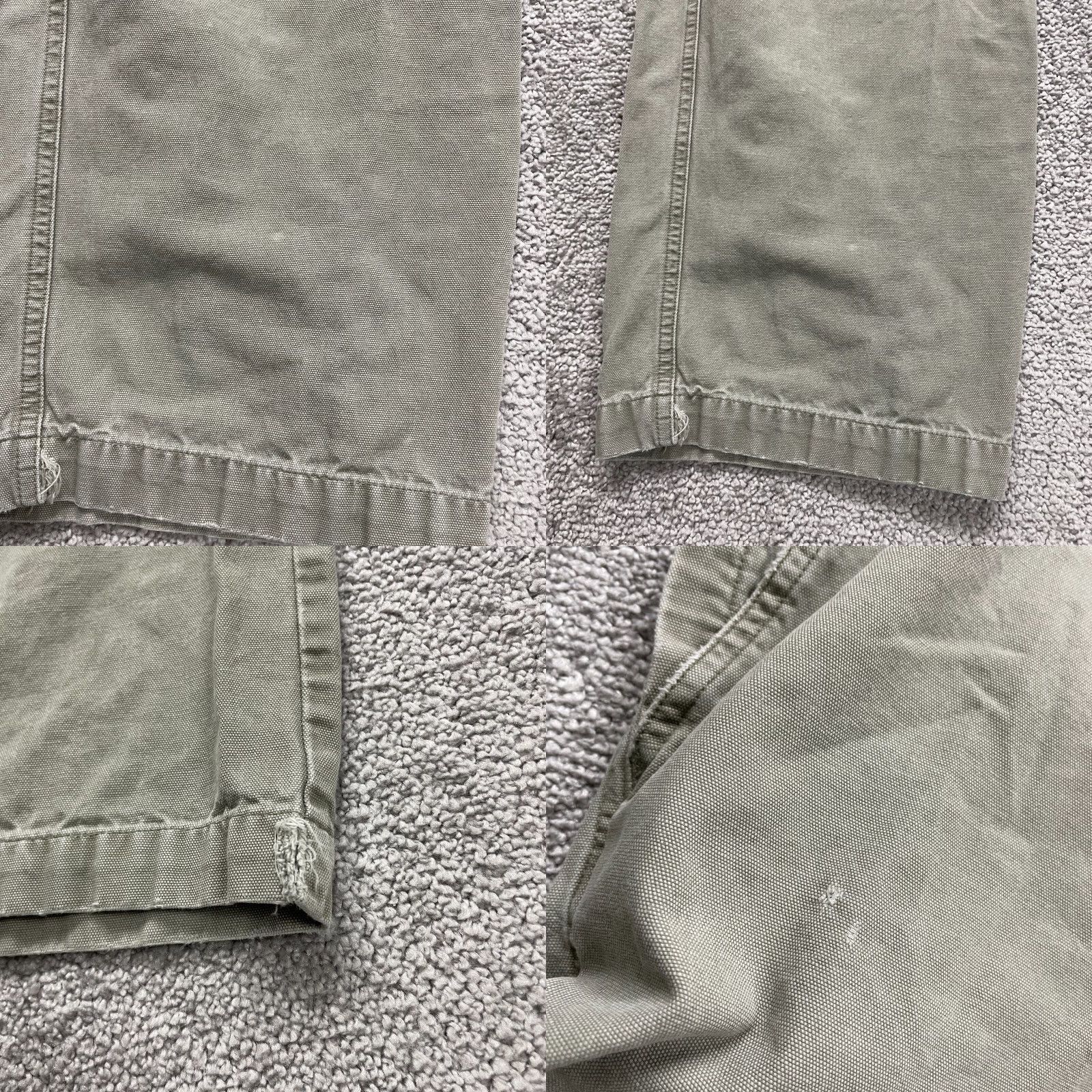 Vintage Columbia Chino Pants Mens 32 Green Straight Leg Snap Casual Cotton 32x31 Size US 32 / EU 48 - 8 Thumbnail