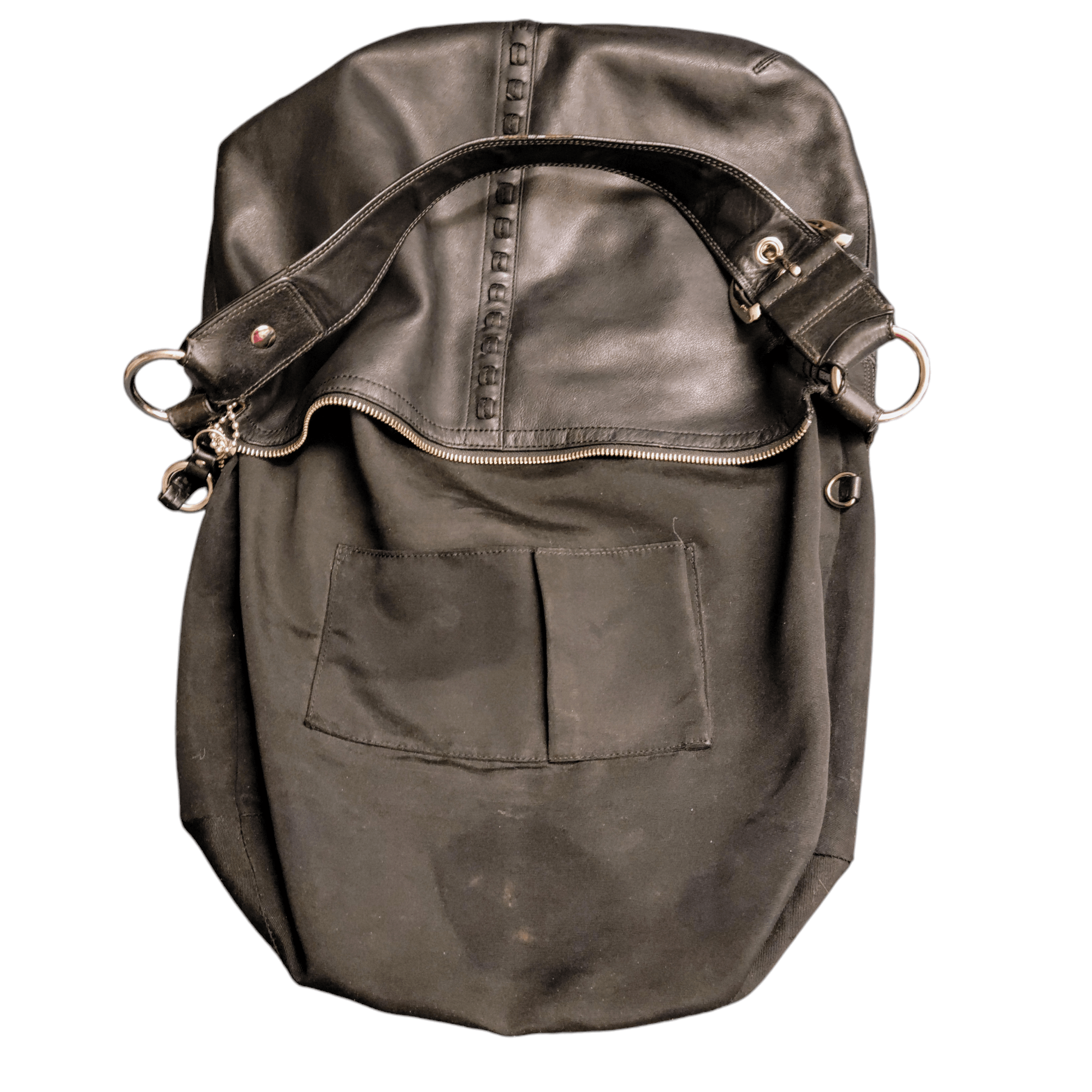 Coach Coach Black Leather Large Hobo Silver Buckle Shoulder Bag Size ONE SIZE - 13 Thumbnail