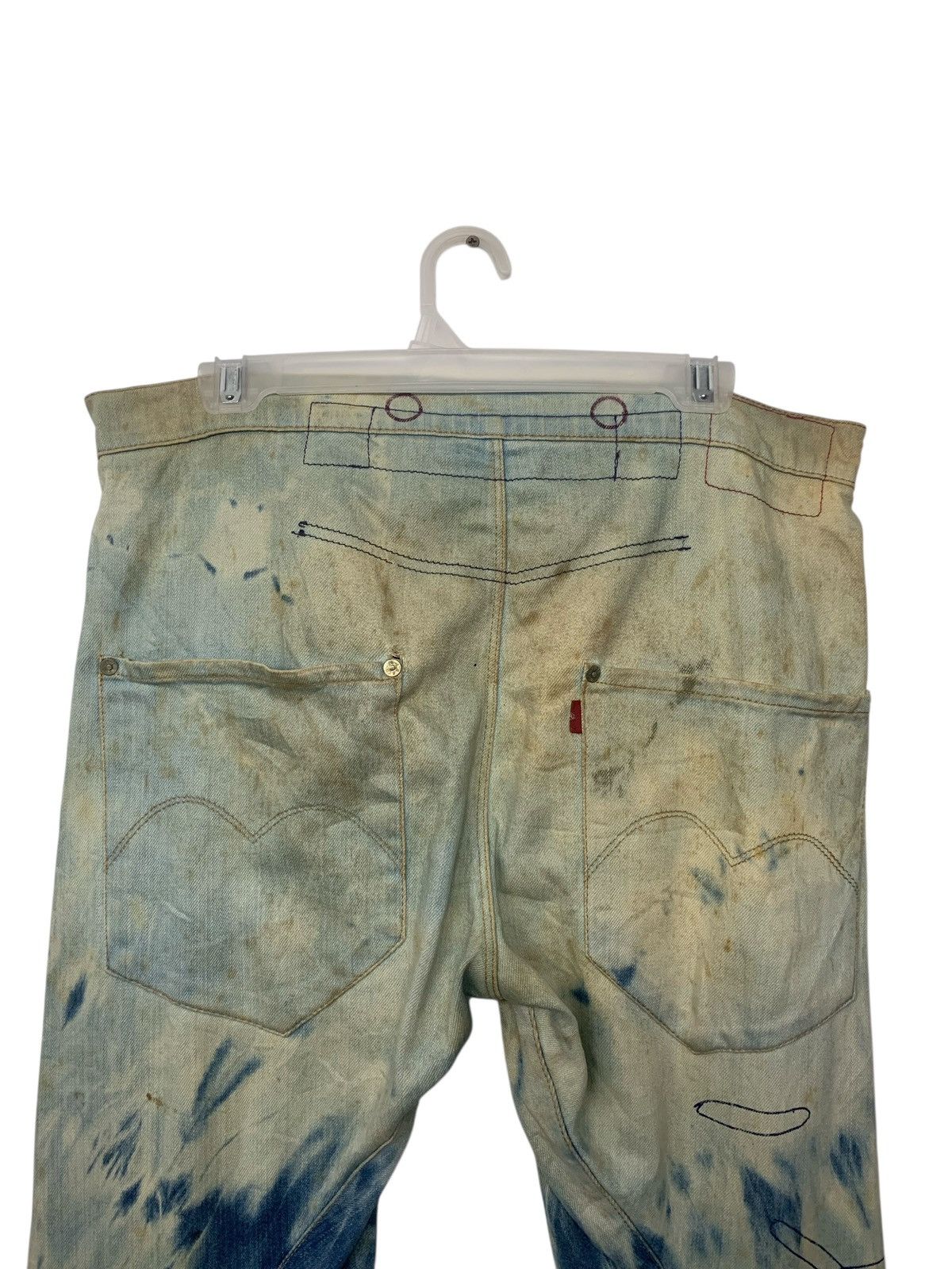 Levi's Vintage Clothing Rare Levi's Engineered Jeans Acid Washed Printed Mens Jeans Size US 35 - 9 Thumbnail