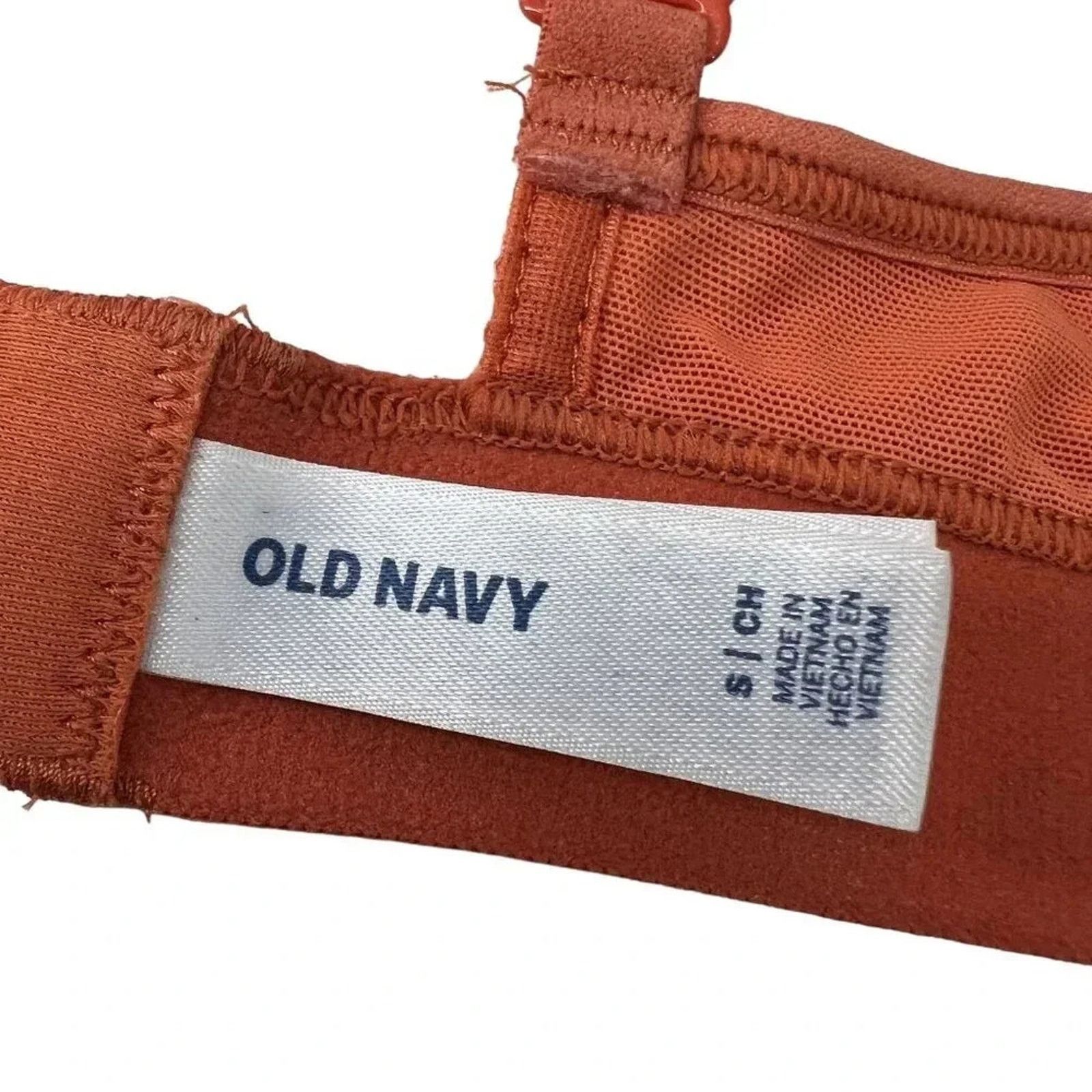 Old Navy Old Navy Lace V-Neck Bralette Top Starfish Orange Bra S Size ONE SIZE - 3 Thumbnail