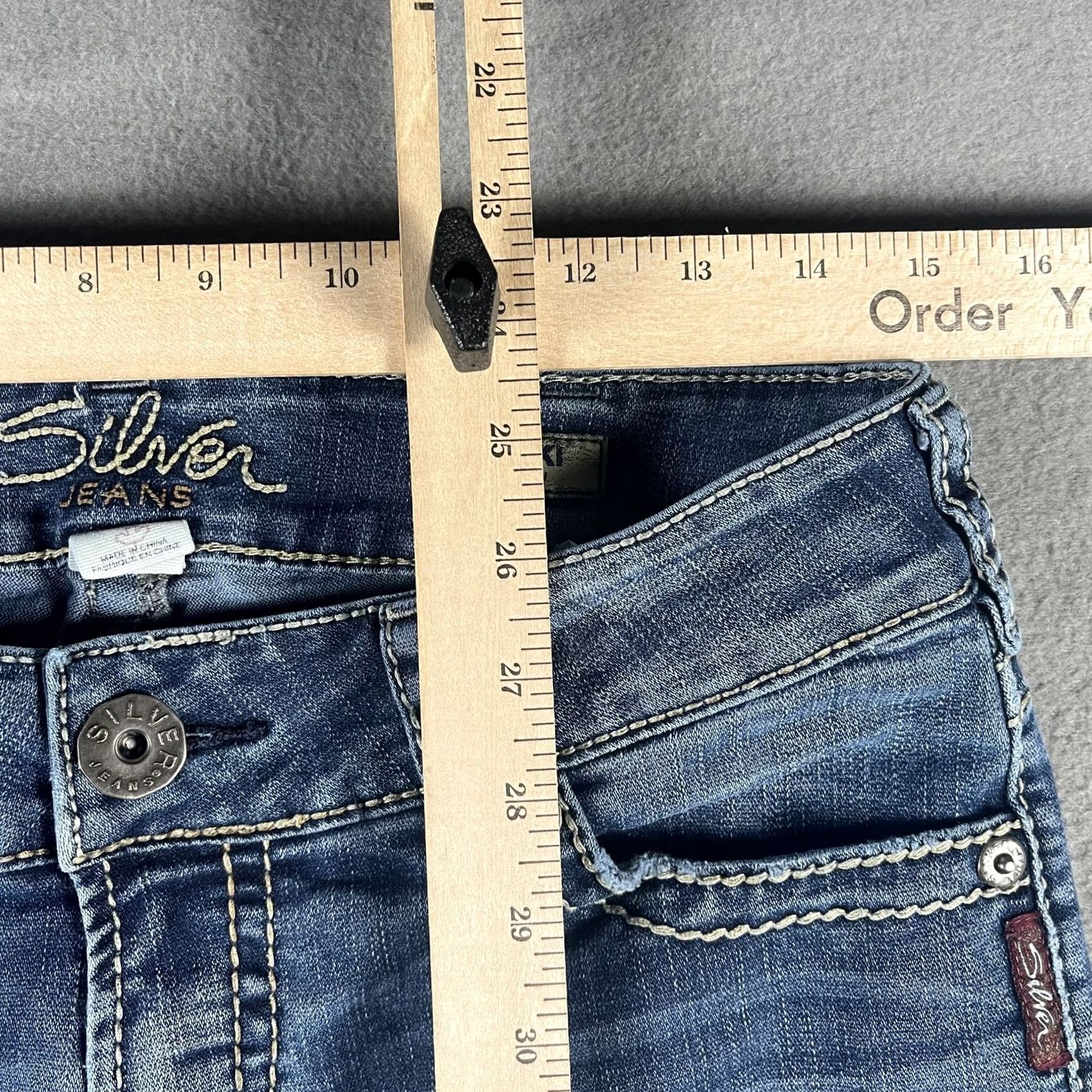 Vintage Silver Jeans Suki Capri - Womens - Mid Rise - Blue - 27in - Zip Size 27" / US 4 / IT 40 - 6 Thumbnail